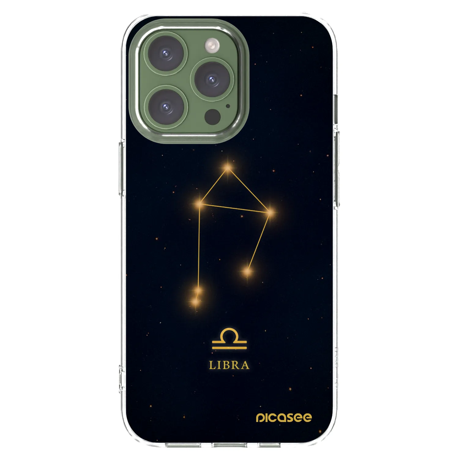 Picasee silikónový prehľadný obal pre Apple iPhone 13 Pro - LIBRA