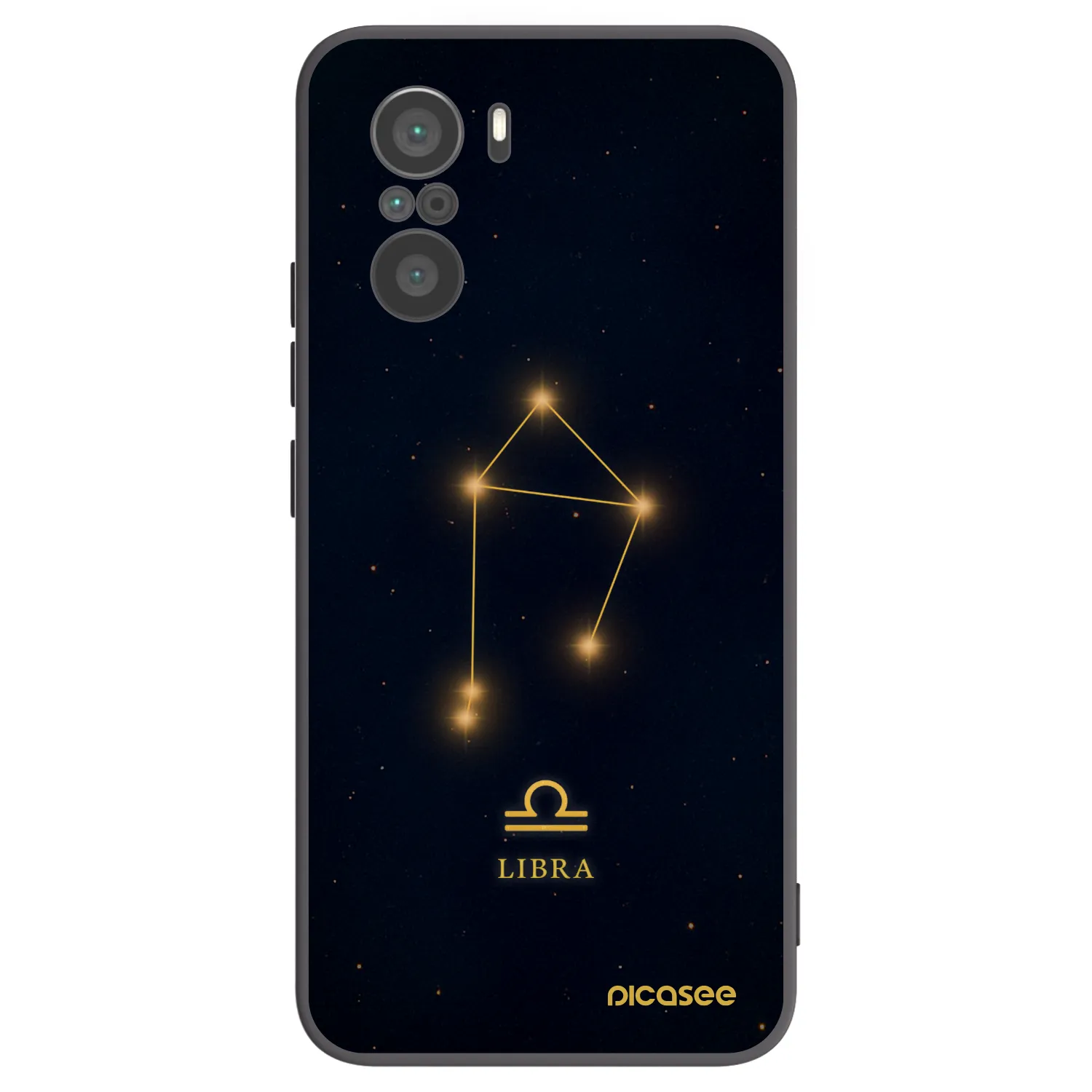 Picasee silikónový čierny obal pre Xiaomi Poco F3 - LIBRA