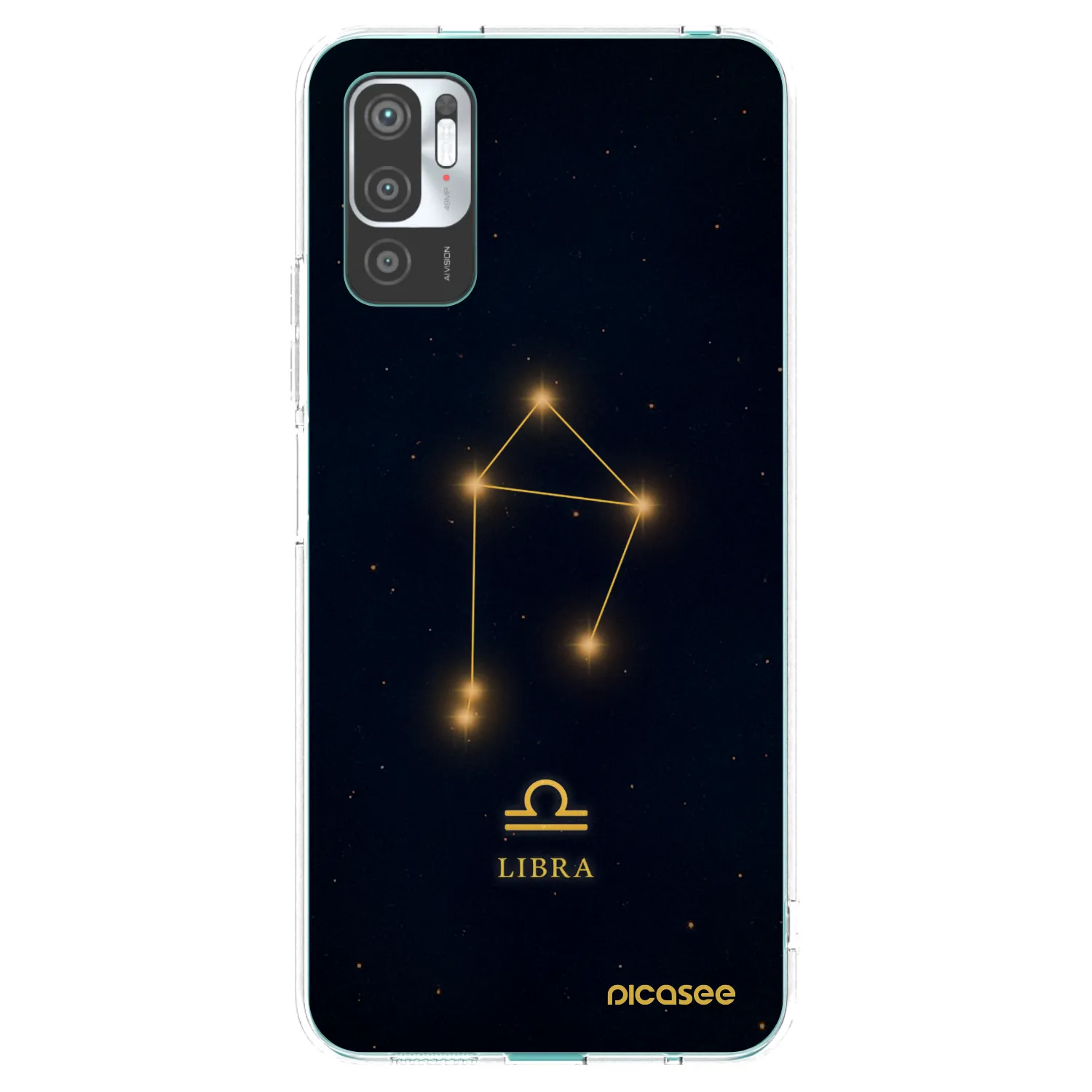 Picasee silikónový prehľadný obal pre Xiaomi Redmi Note 10 5G - LIBRA