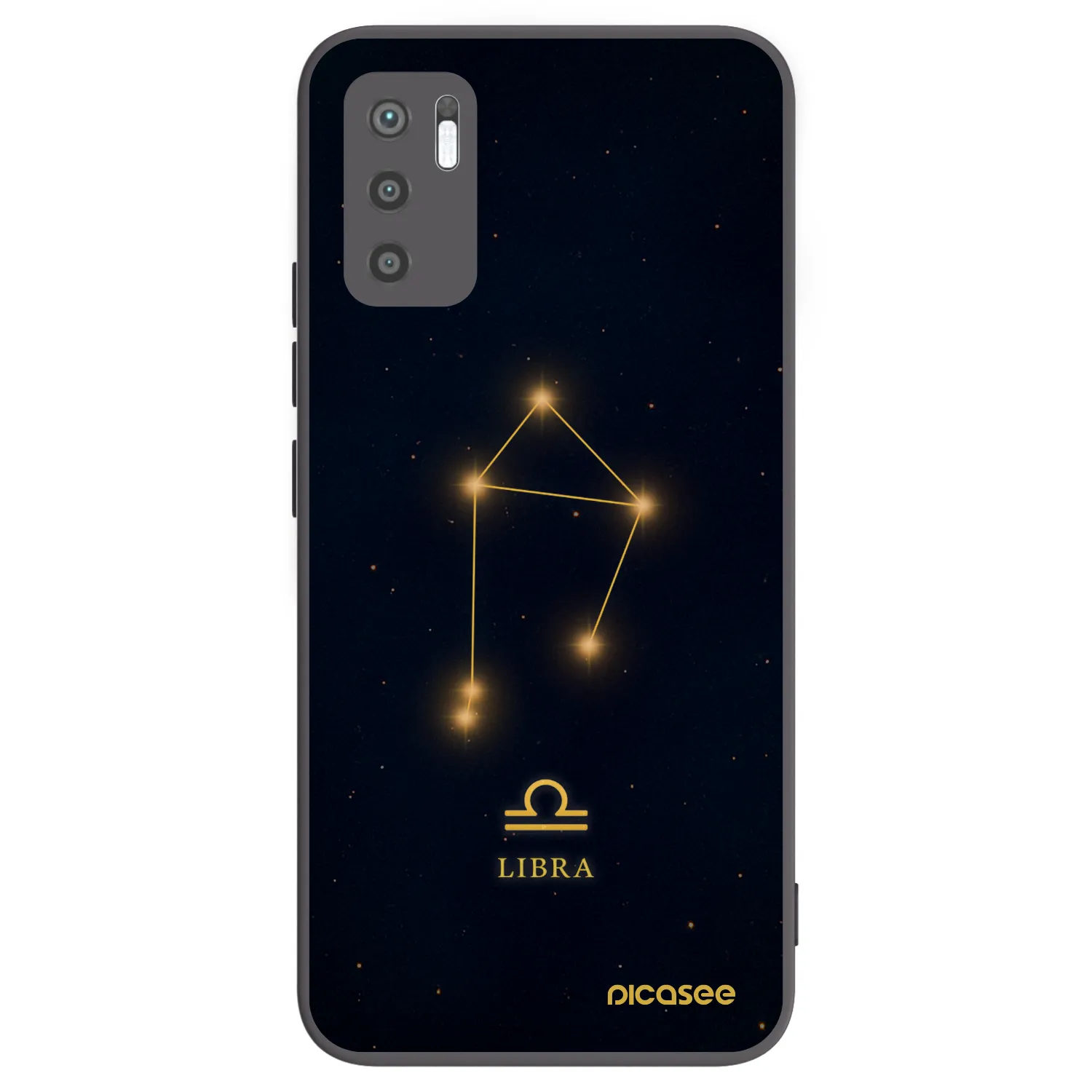 Picasee silikónový čierny obal pre Xiaomi Redmi Note 10 5G - LIBRA