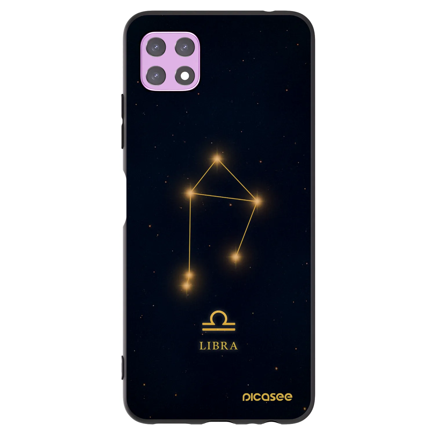 Picasee silikónový čierny obal pre Samsung Galaxy A22 A226B 5G - LIBRA