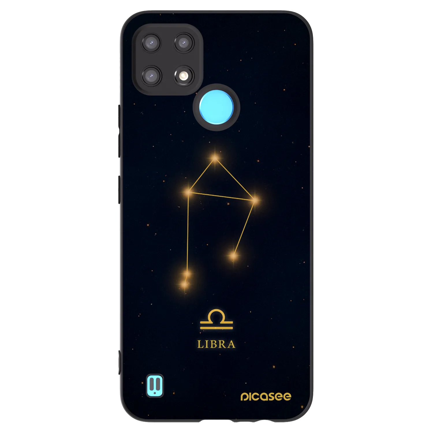 Picasee silikónový čierny obal pre Realme C21 - LIBRA