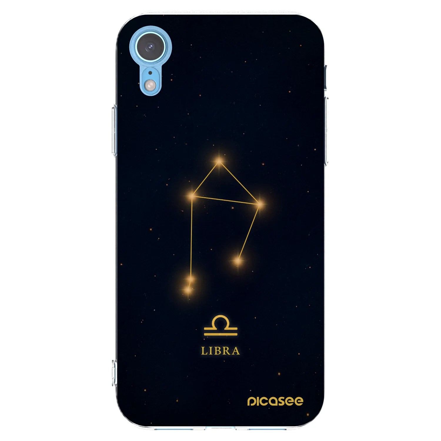 Picasee silikónový prehľadný obal pre Apple iPhone XR - LIBRA