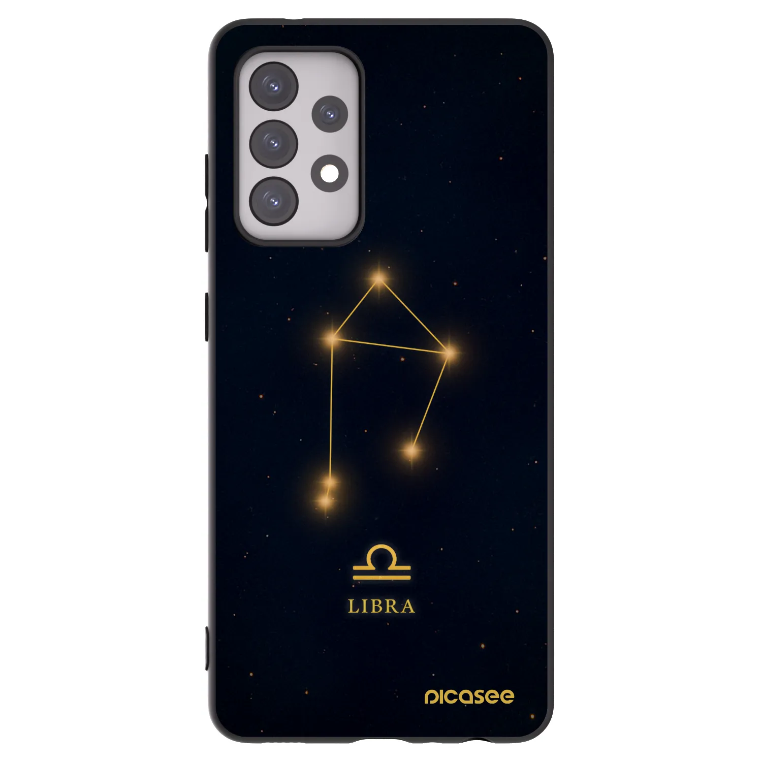 Picasee silikónový čierny obal pre Samsung Galaxy A52s 5G A528B - LIBRA