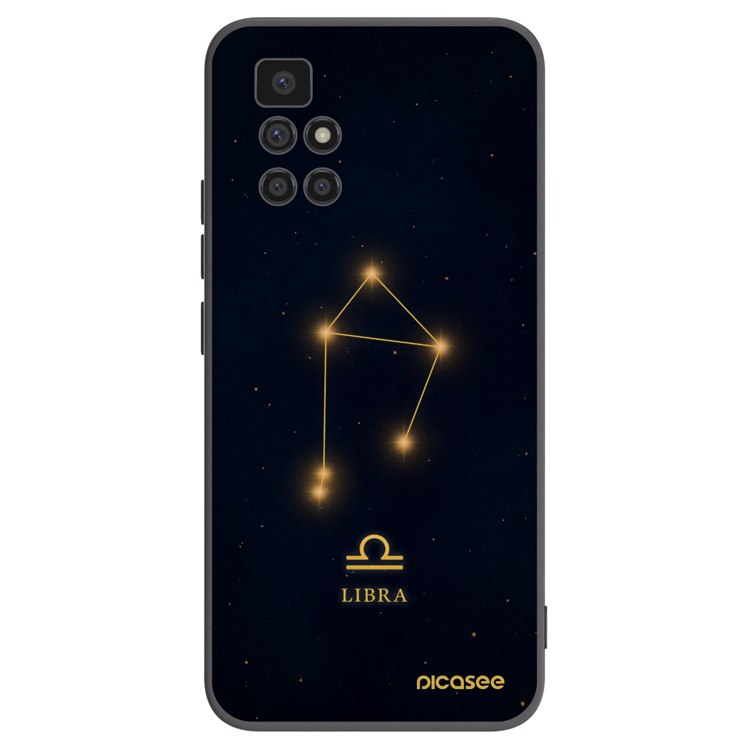 Picasee silikónový čierny obal pre Xiaomi Redmi 10 - LIBRA