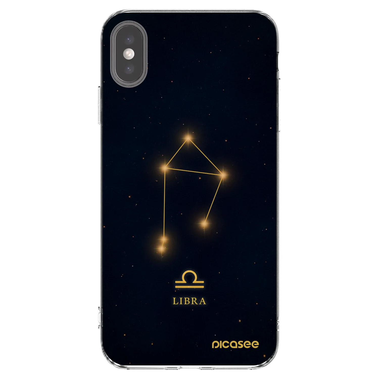 Picasee silikónový prehľadný obal pre Apple iPhone XS Max - LIBRA