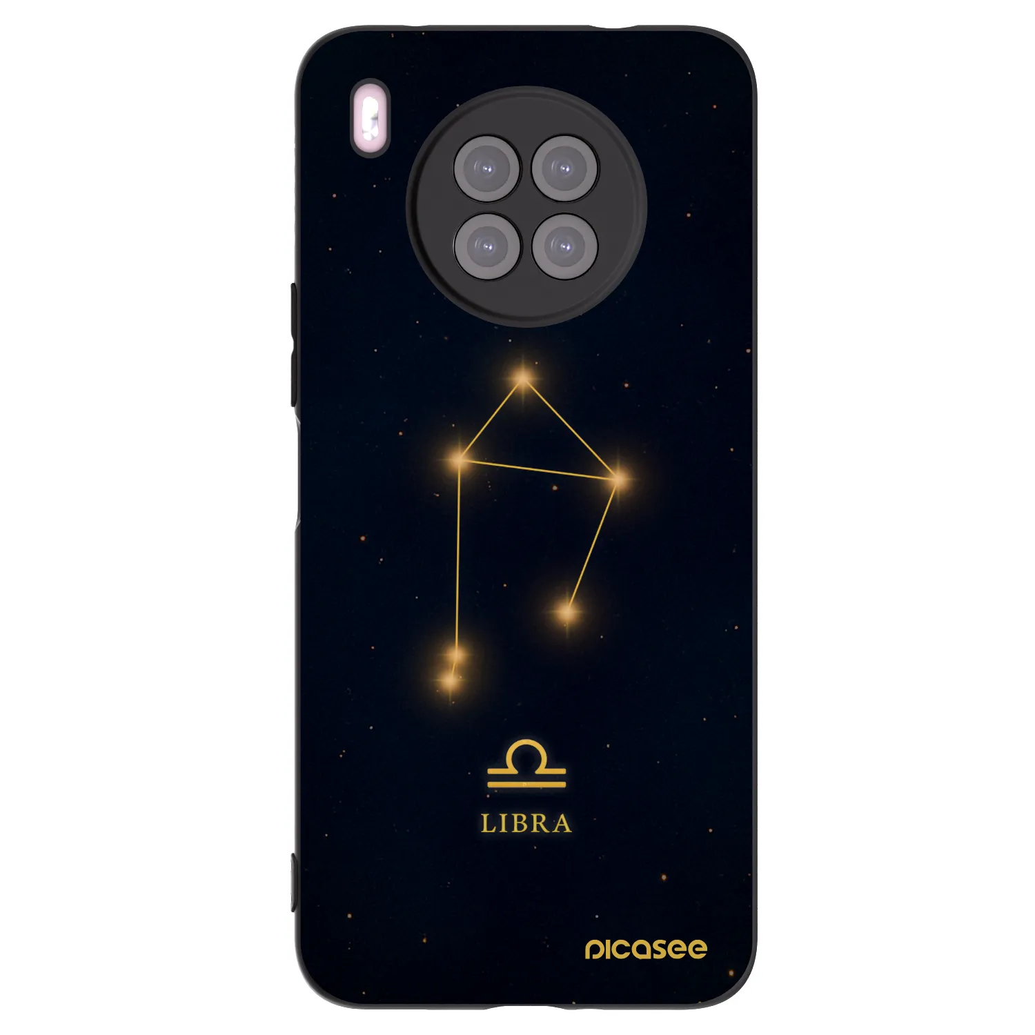 Picasee silikónový čierny obal pre Huawei Nova 8i - LIBRA
