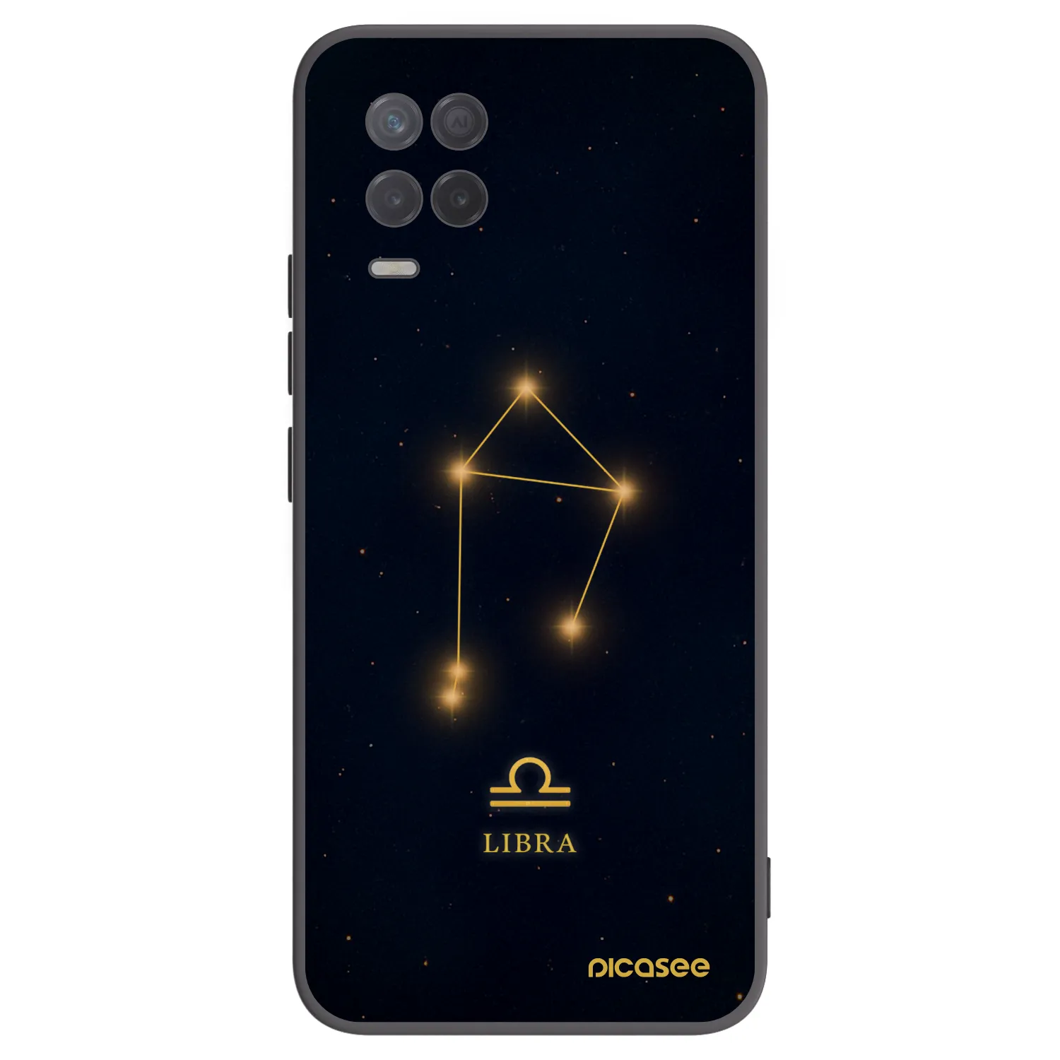 Picasee silikónový čierny obal pre Realme 8 5G - LIBRA