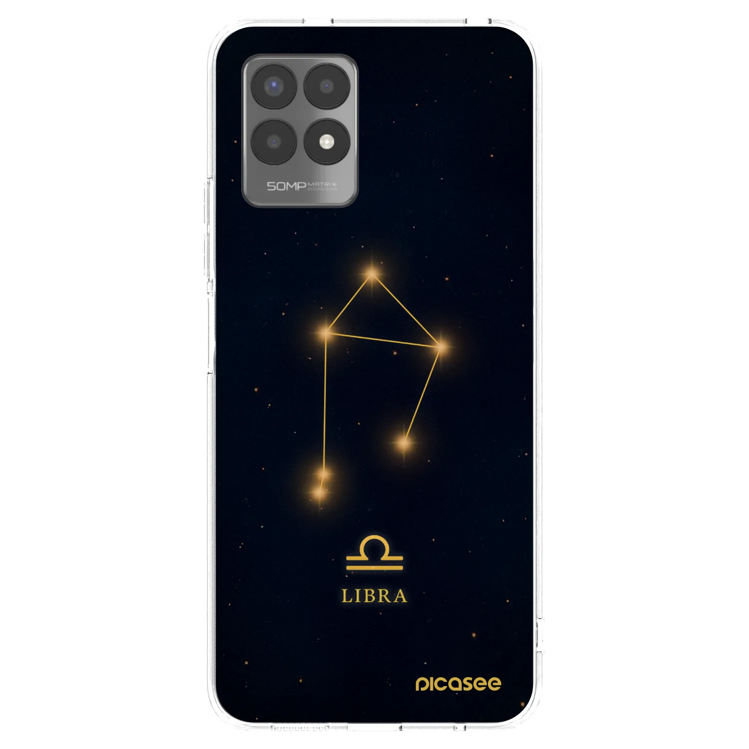 Picasee silikónový prehľadný obal pre Realme 8i - LIBRA