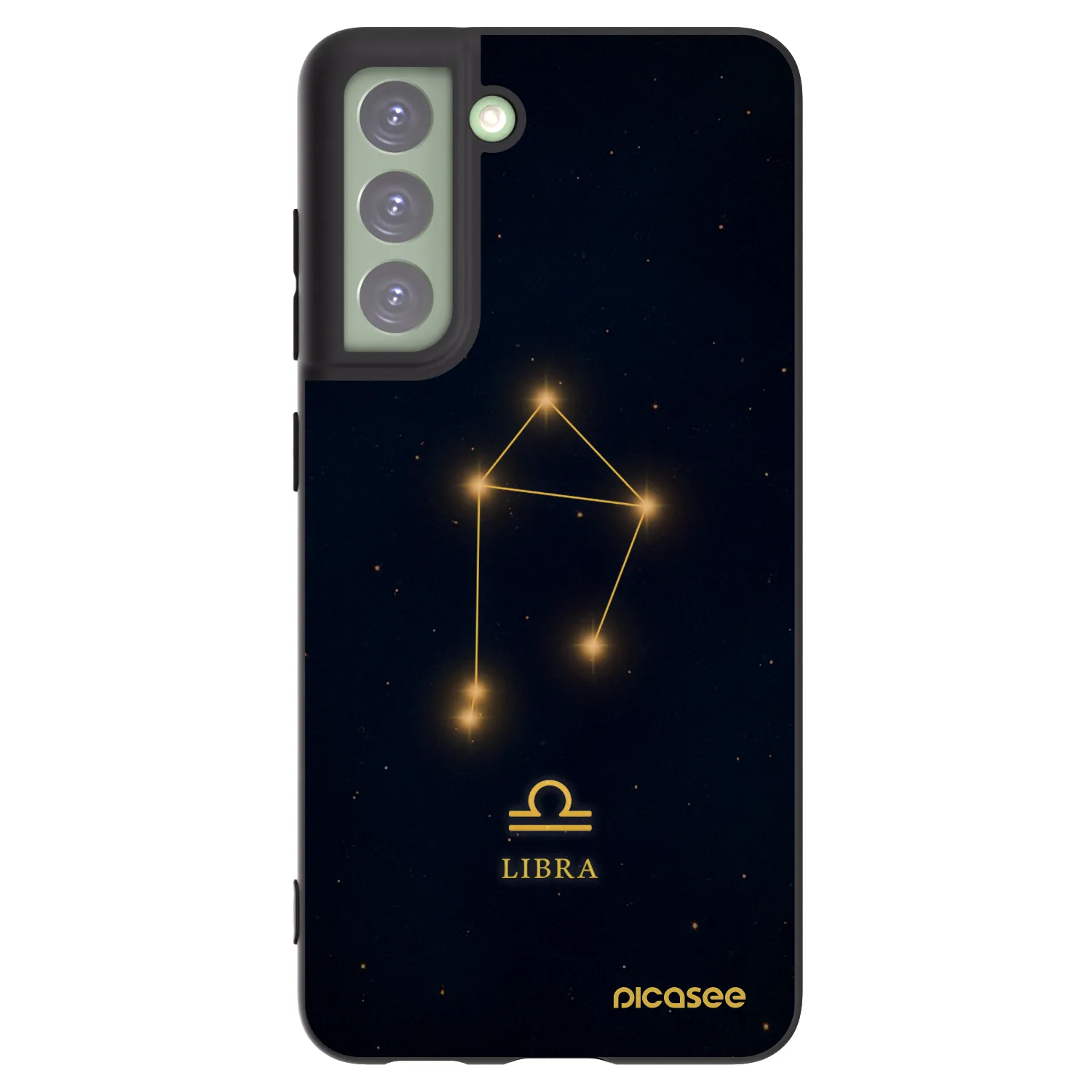 Picasee silikónový čierny obal pre Samsung Galaxy S21 FE 5G - LIBRA