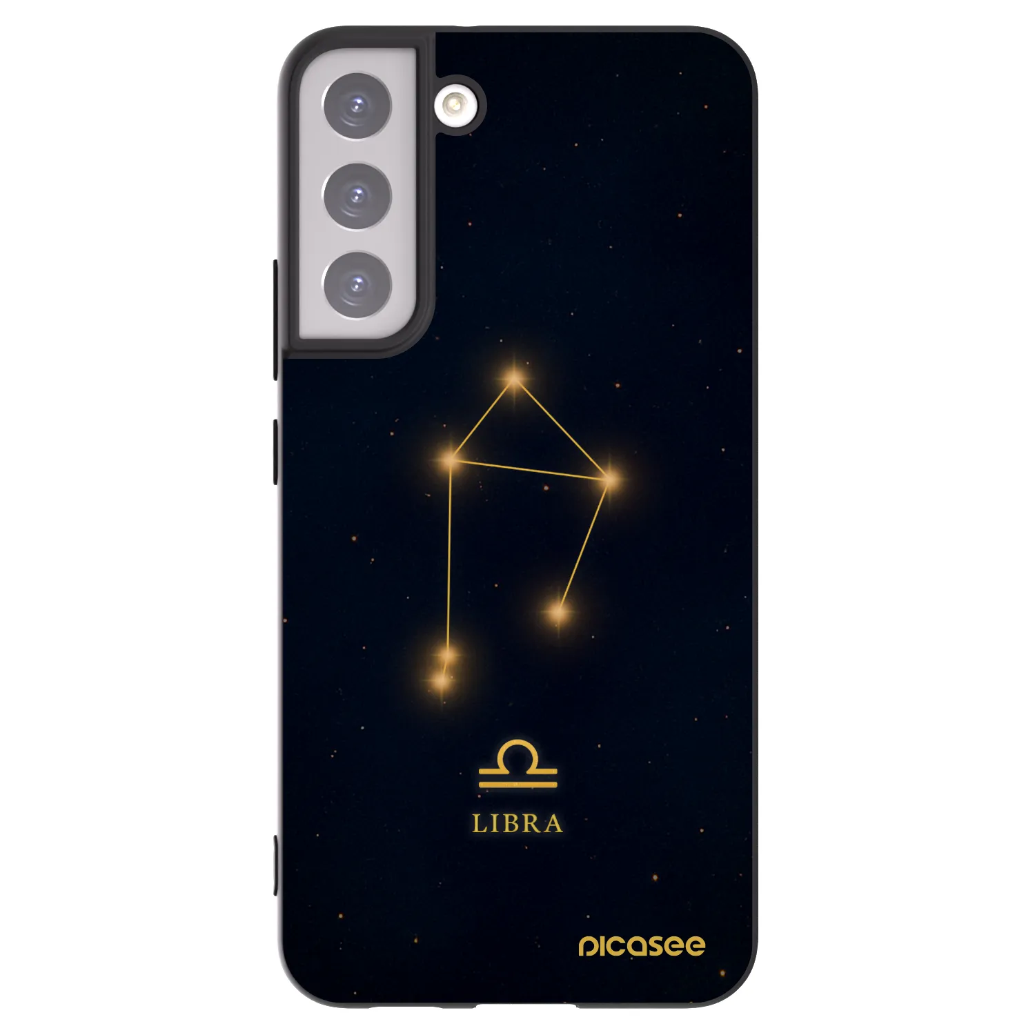 Picasee silikónový čierny obal pre Samsung Galaxy S22+ 5G - LIBRA