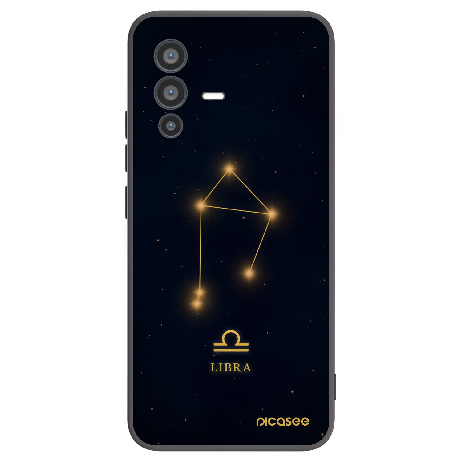 Picasee silikónový čierny obal pre Vivo V23 5G - LIBRA