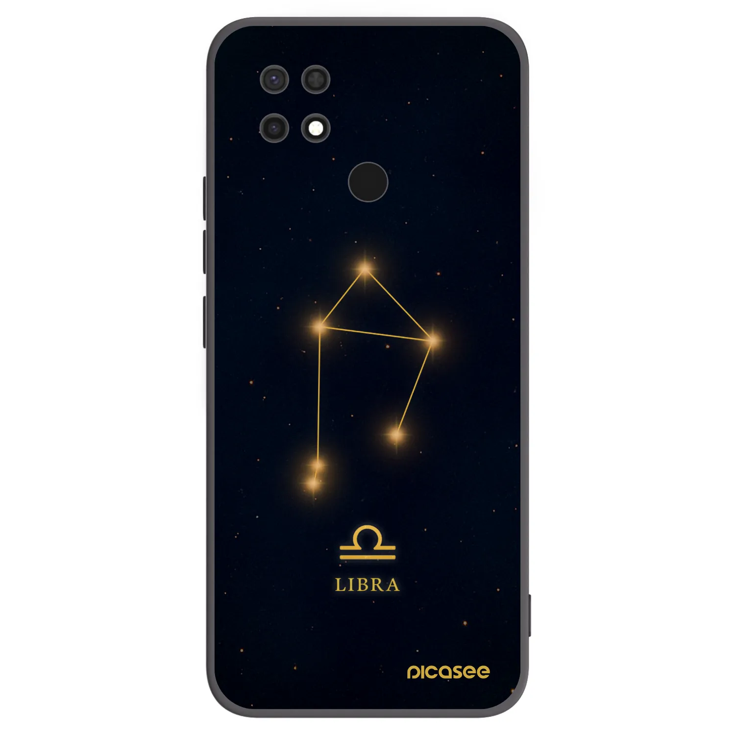 Picasee silikónový čierny obal pre Xiaomi Redmi 10C - LIBRA