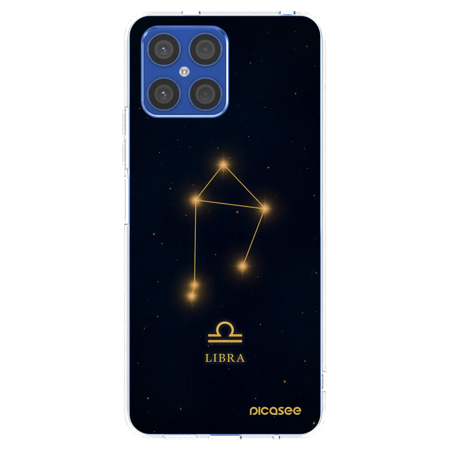 Picasee silikónový prehľadný obal pre Honor X8 4G - LIBRA