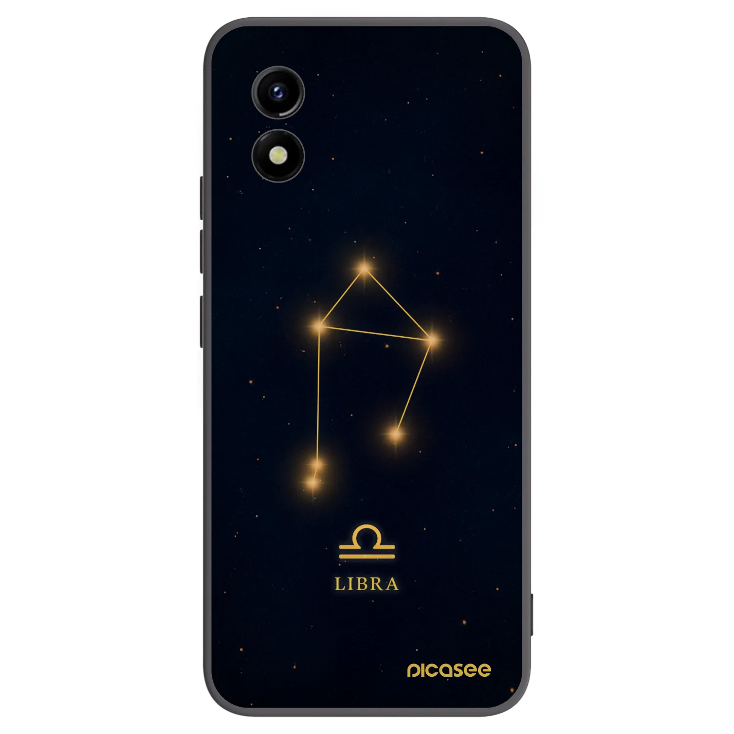 Picasee silikónový čierny obal pre Vivo Y01 - LIBRA