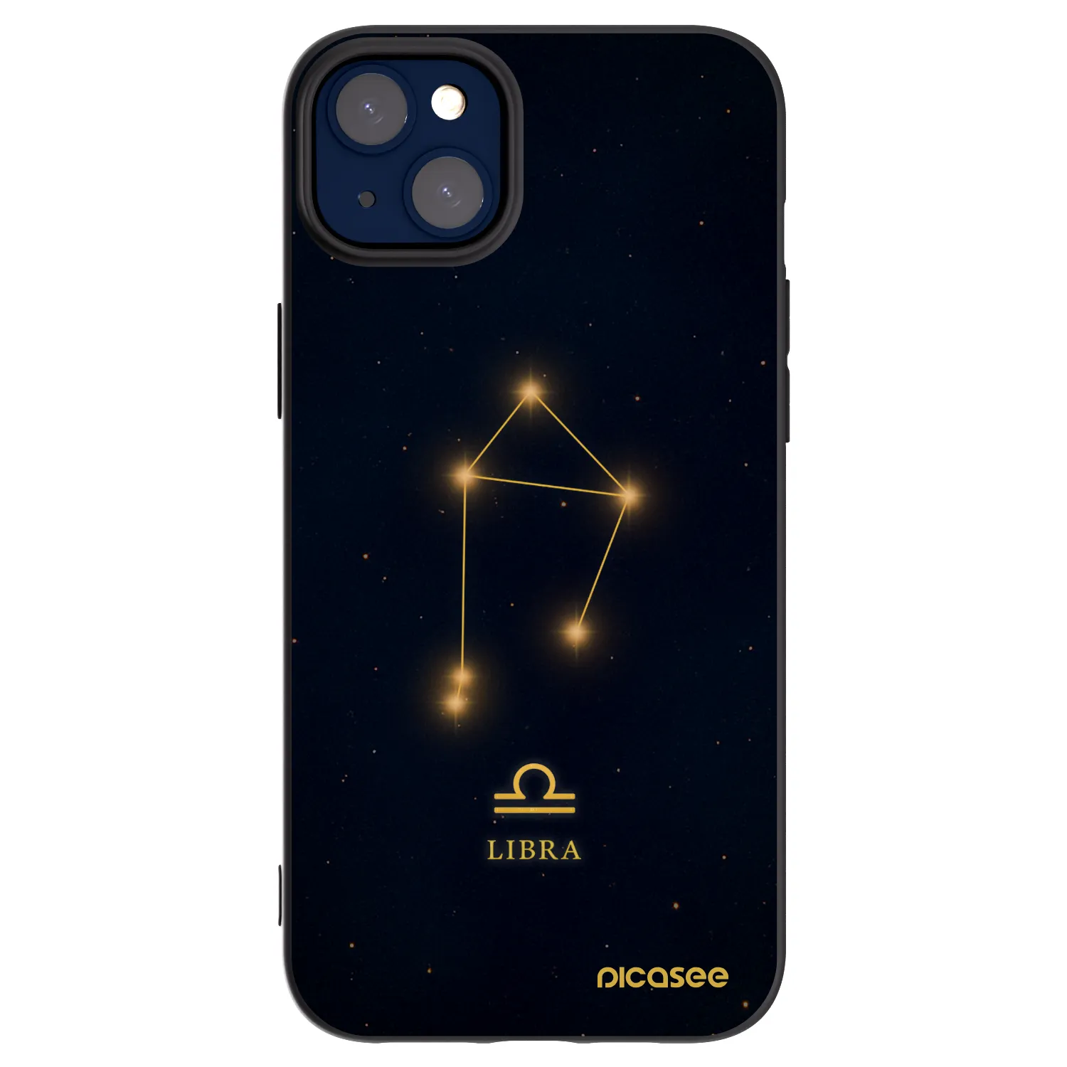 Picasee silikónový čierny obal pre Apple iPhone 14 Plus - LIBRA