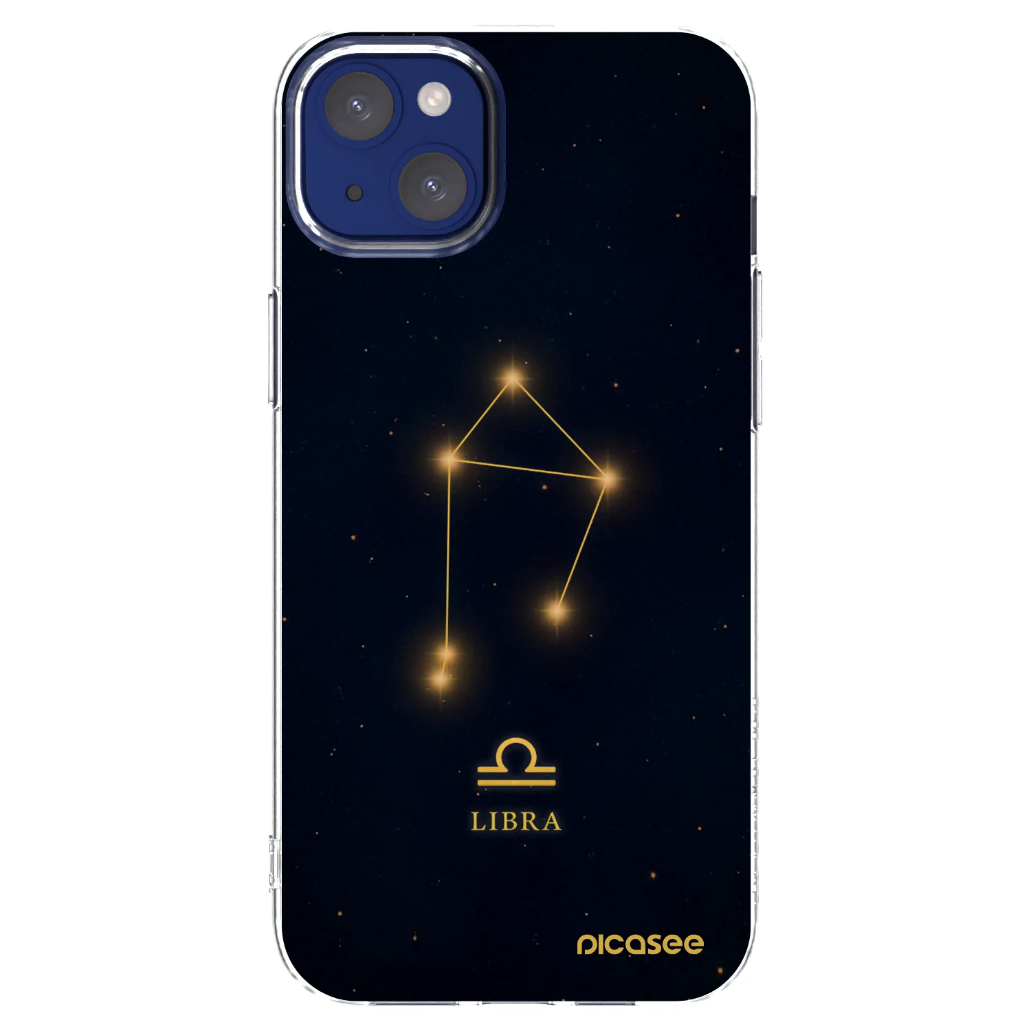 Picasee silikónový prehľadný obal pre Apple iPhone 14 Plus - LIBRA