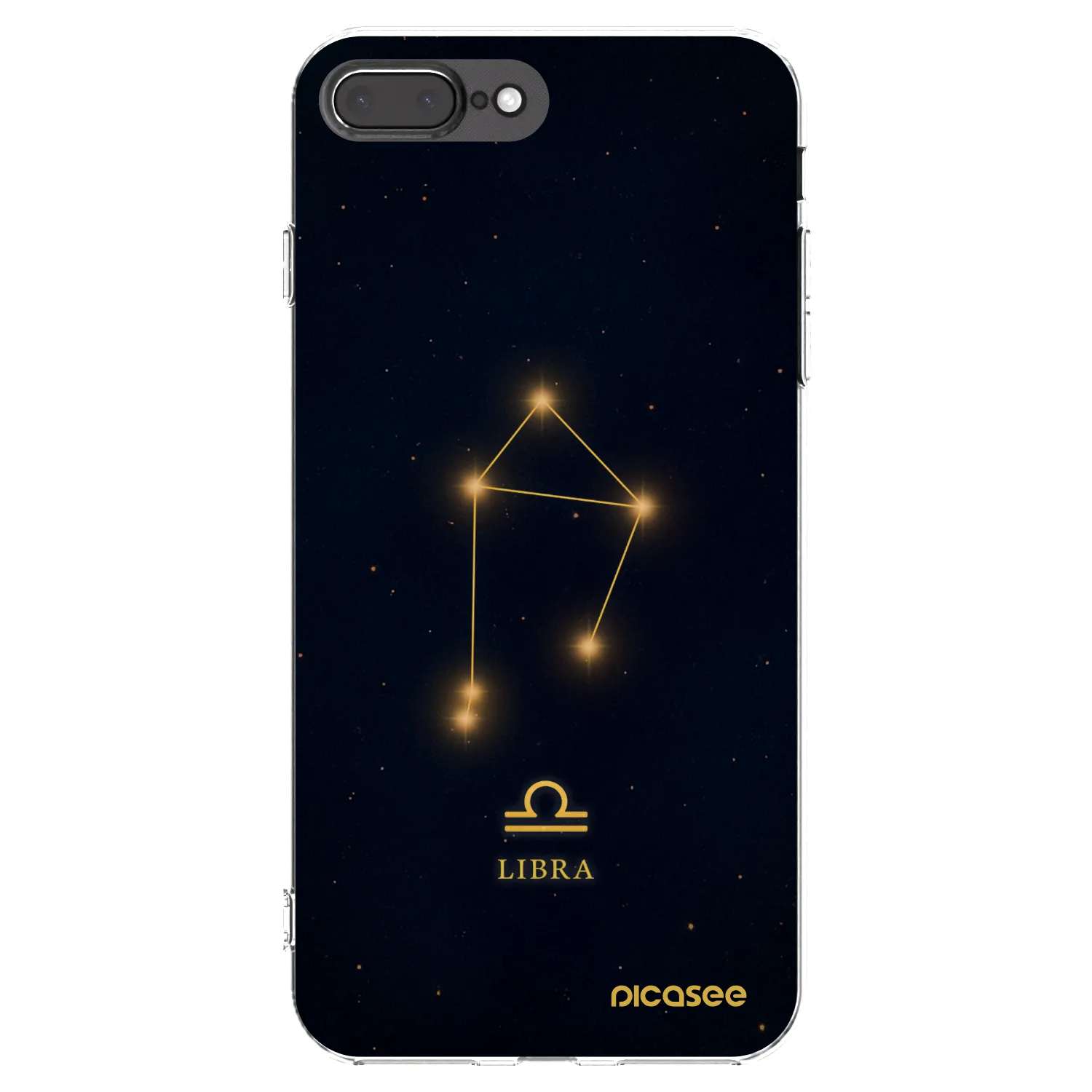 Picasee silikónový prehľadný obal pre Apple iPhone 8 Plus - LIBRA