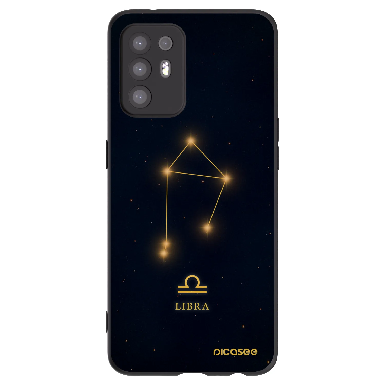 Picasee silikónový čierny obal pre OPPO A94 5G - LIBRA
