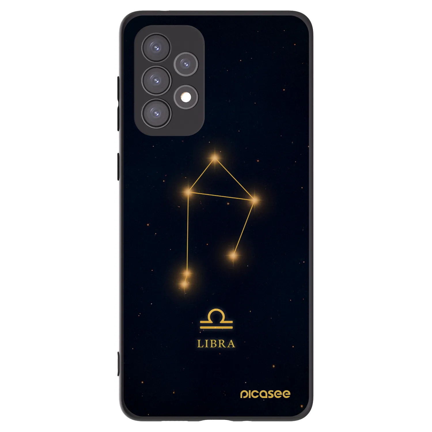 Picasee silikónový čierny obal pre Samsung Galaxy A73 5G - LIBRA