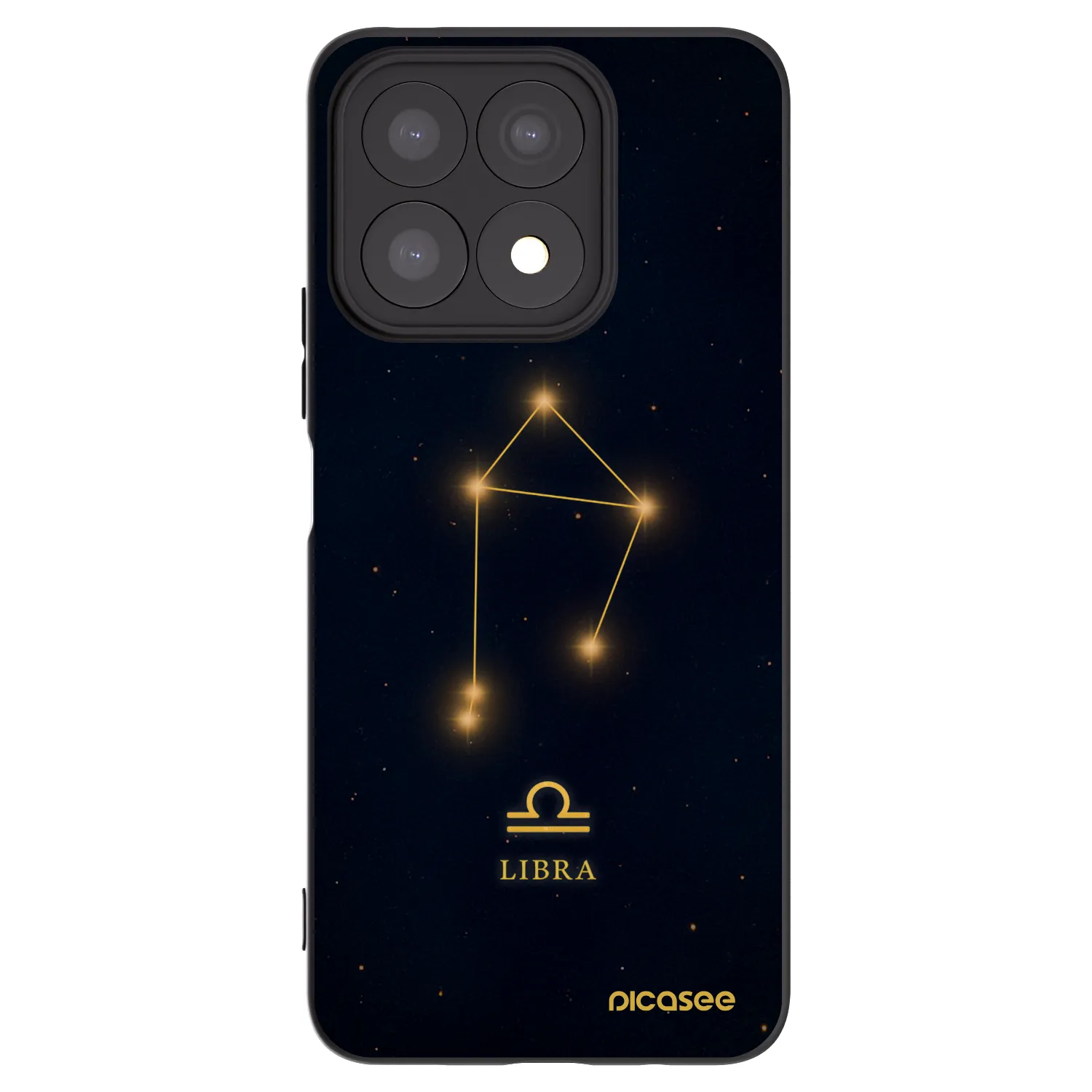 Picasee silikónový čierny obal pre Honor X8a - LIBRA