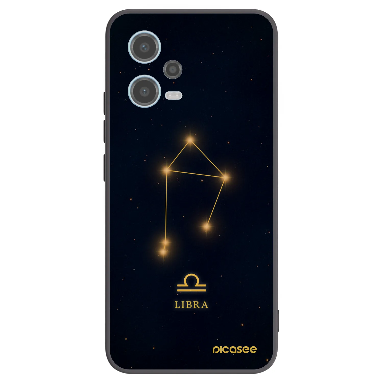 Picasee silikónový čierny obal pre Xiaomi Redmi Note 12 5G - LIBRA