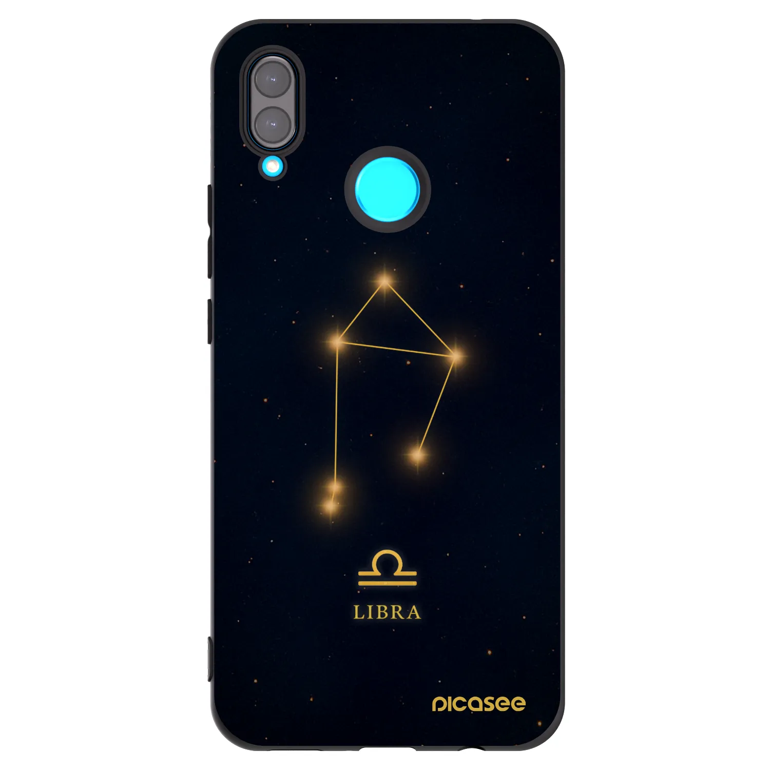 Picasee silikónový čierny obal pre Huawei Nova 3 - LIBRA