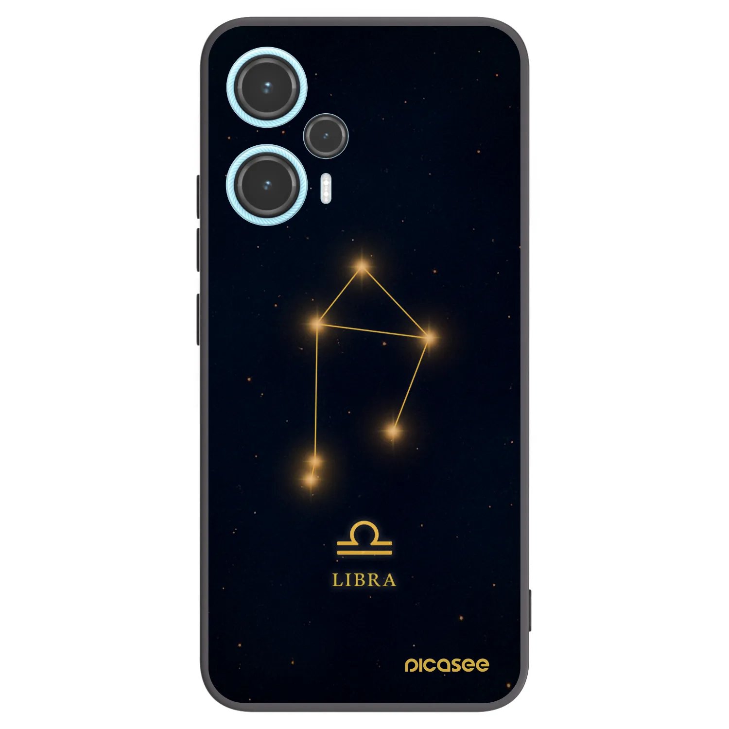 Picasee silikónový čierny obal pre Xiaomi Poco F5 - LIBRA