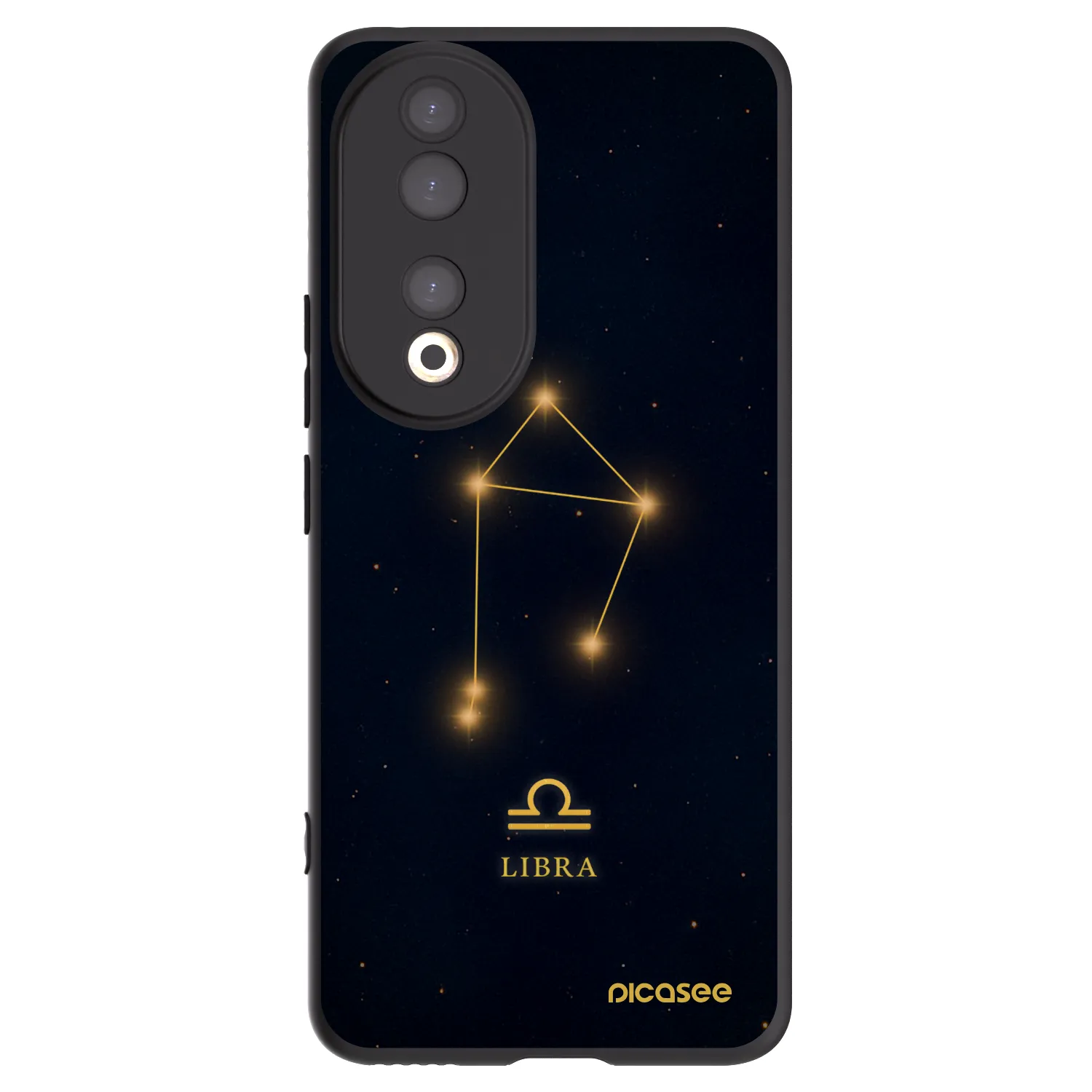 Picasee silikónový čierny obal pre Honor 90 5G - LIBRA