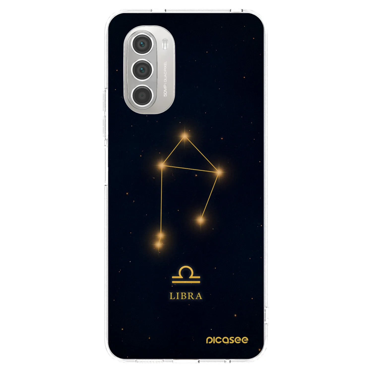 Picasee silikónový prehľadný obal pre Motorola Moto G51 - LIBRA