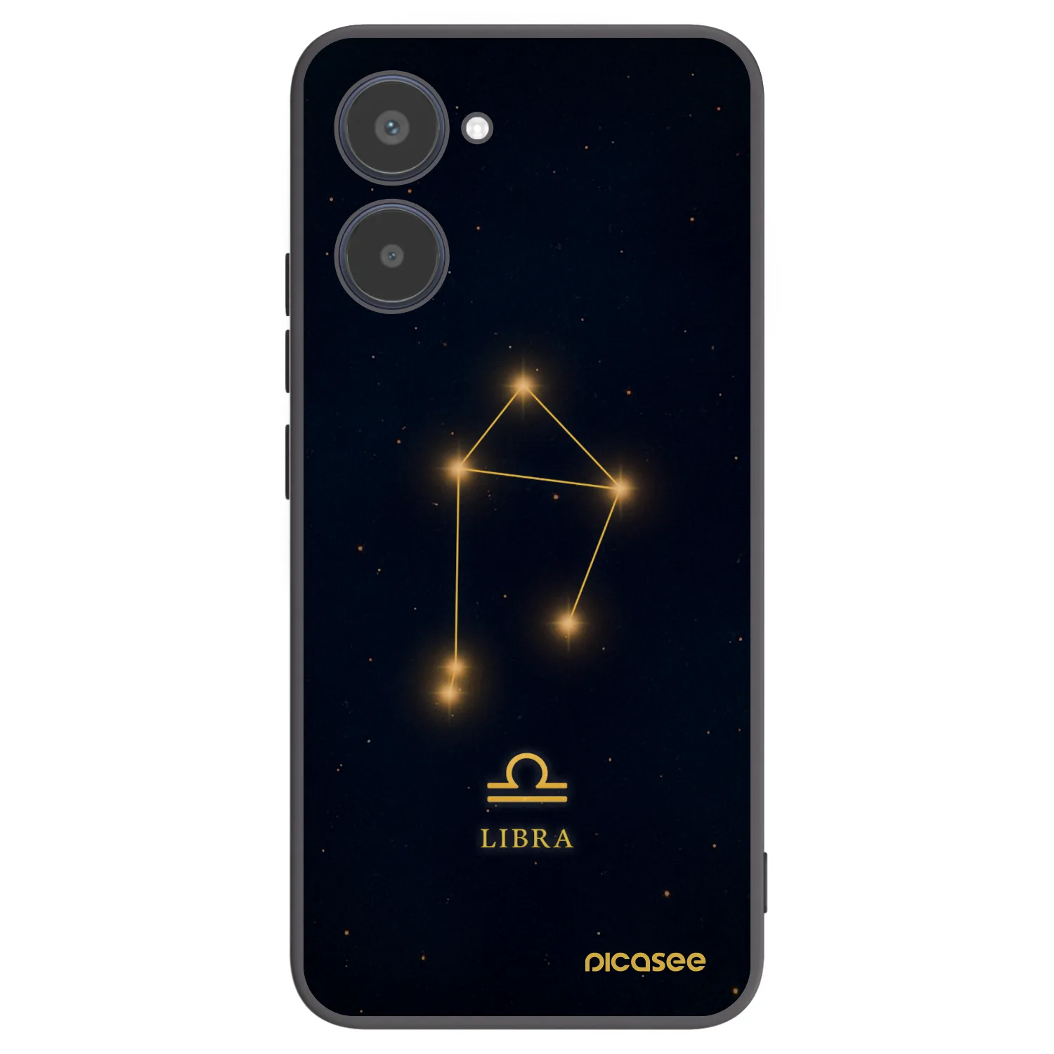 Picasee silikónový čierny obal pre Realme 10 4G - LIBRA