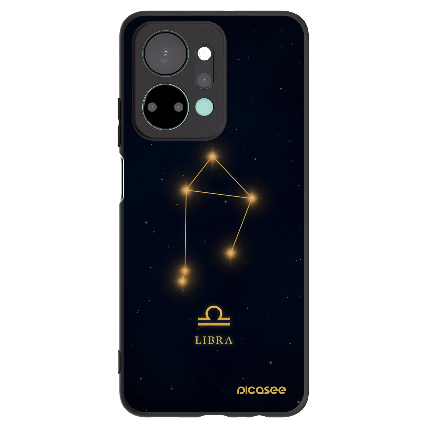 Picasee silikónový čierny obal pre Honor X7a - LIBRA