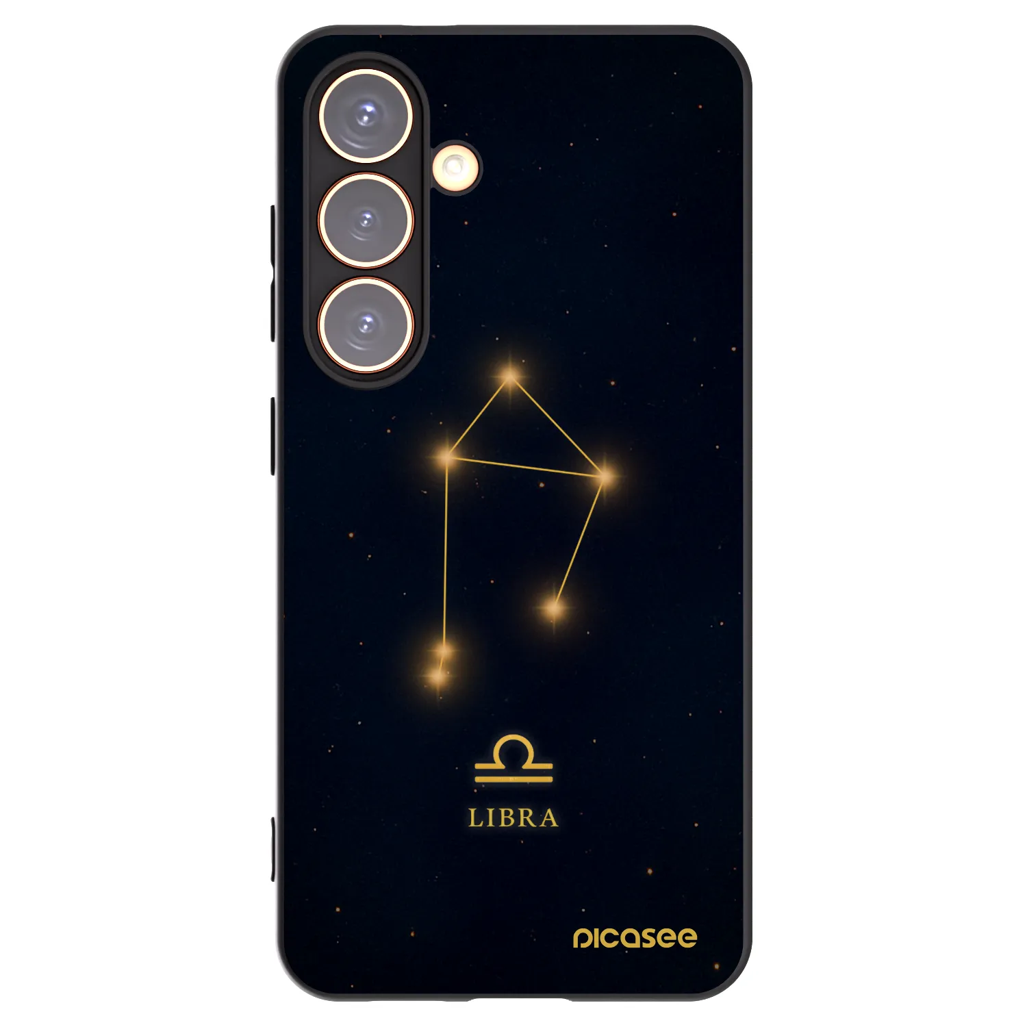 Picasee silikónový čierny obal pre Samsung Galaxy S24 S921B 5G - LIBRA