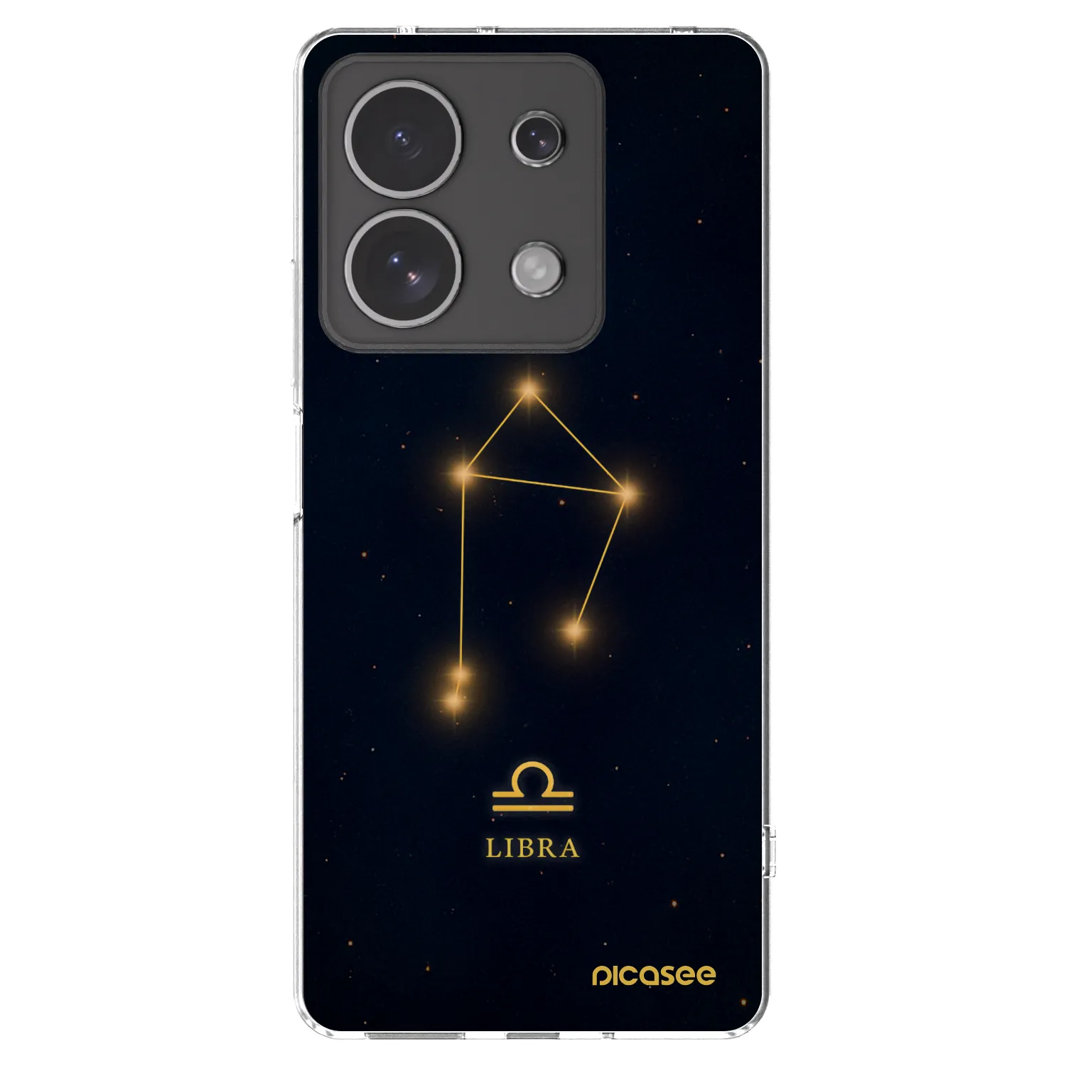 Picasee silikónový prehľadný obal pre Xiaomi Redmi Note 13 4G - LIBRA