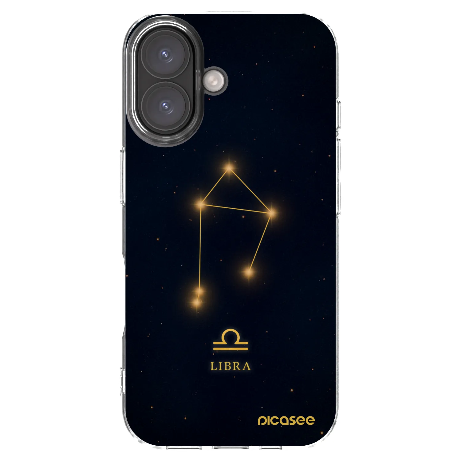 Picasee silikónový prehľadný obal pre Apple iPhone 16 - LIBRA