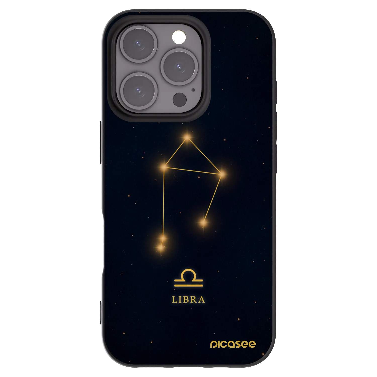 Picasee silikónový čierny obal pre Apple iPhone 16 Pro - LIBRA