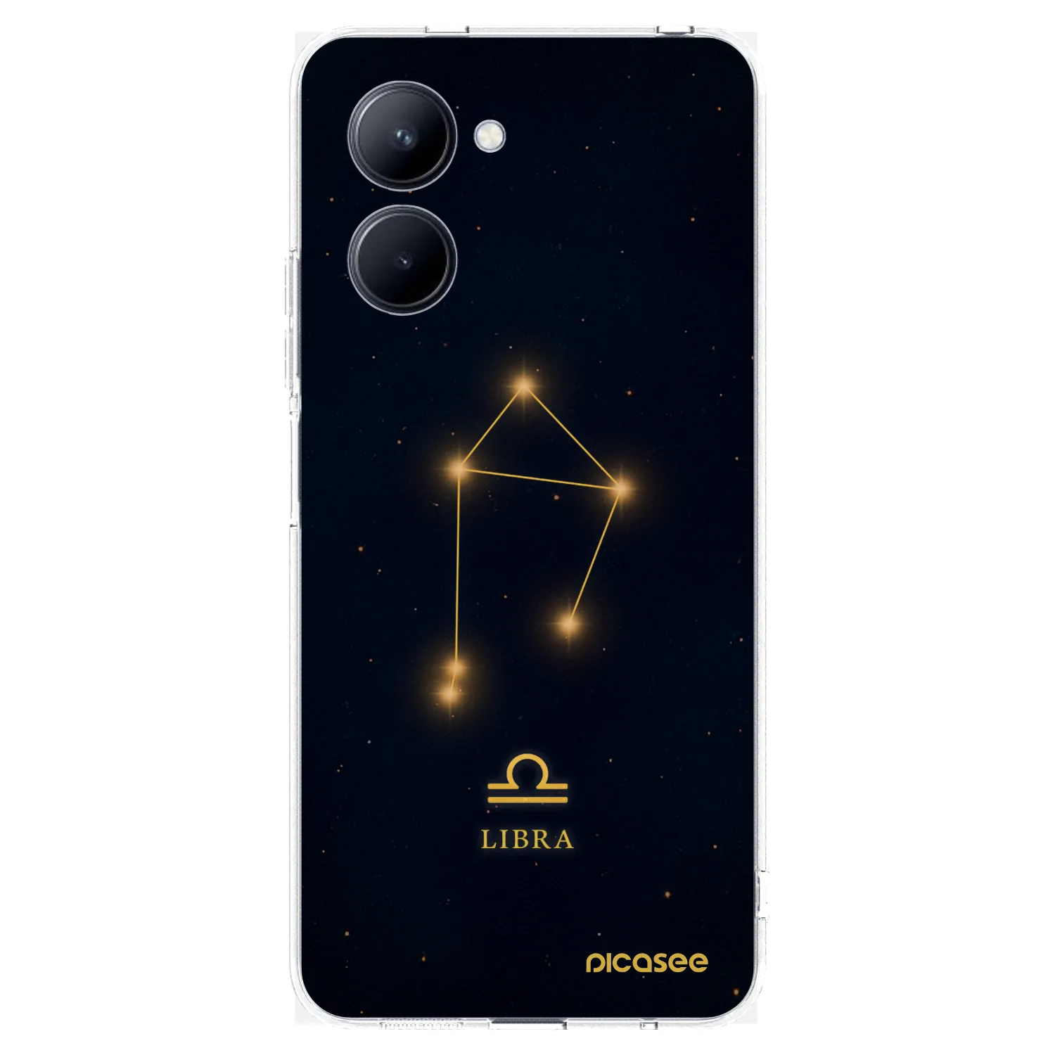 Picasee silikónový prehľadný obal pre Realme C33 (2023) - LIBRA