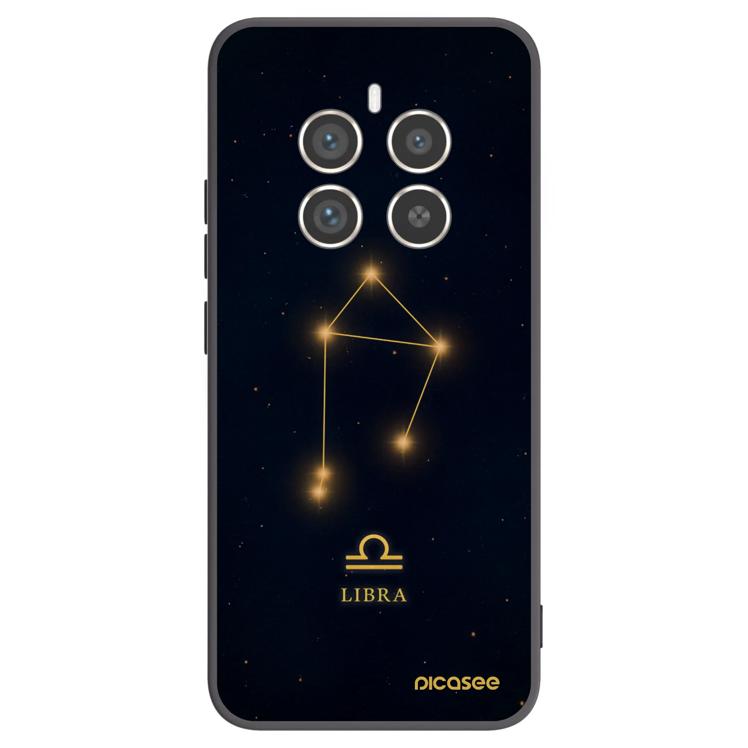 Picasee silikónový čierny obal pre Realme 12 Pro 5G - LIBRA