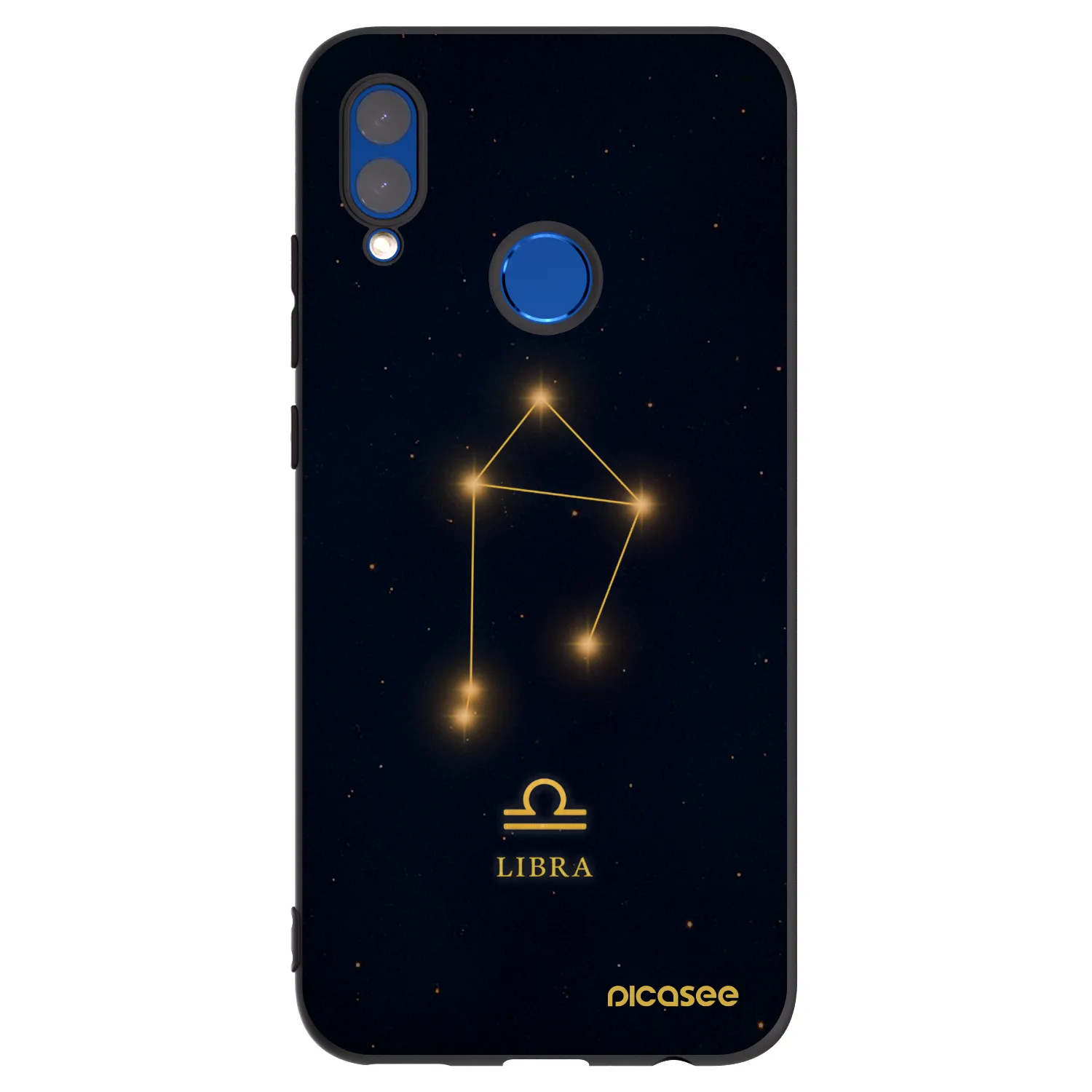 Picasee silikónový čierny obal pre Huawei P Smart 2019 - LIBRA