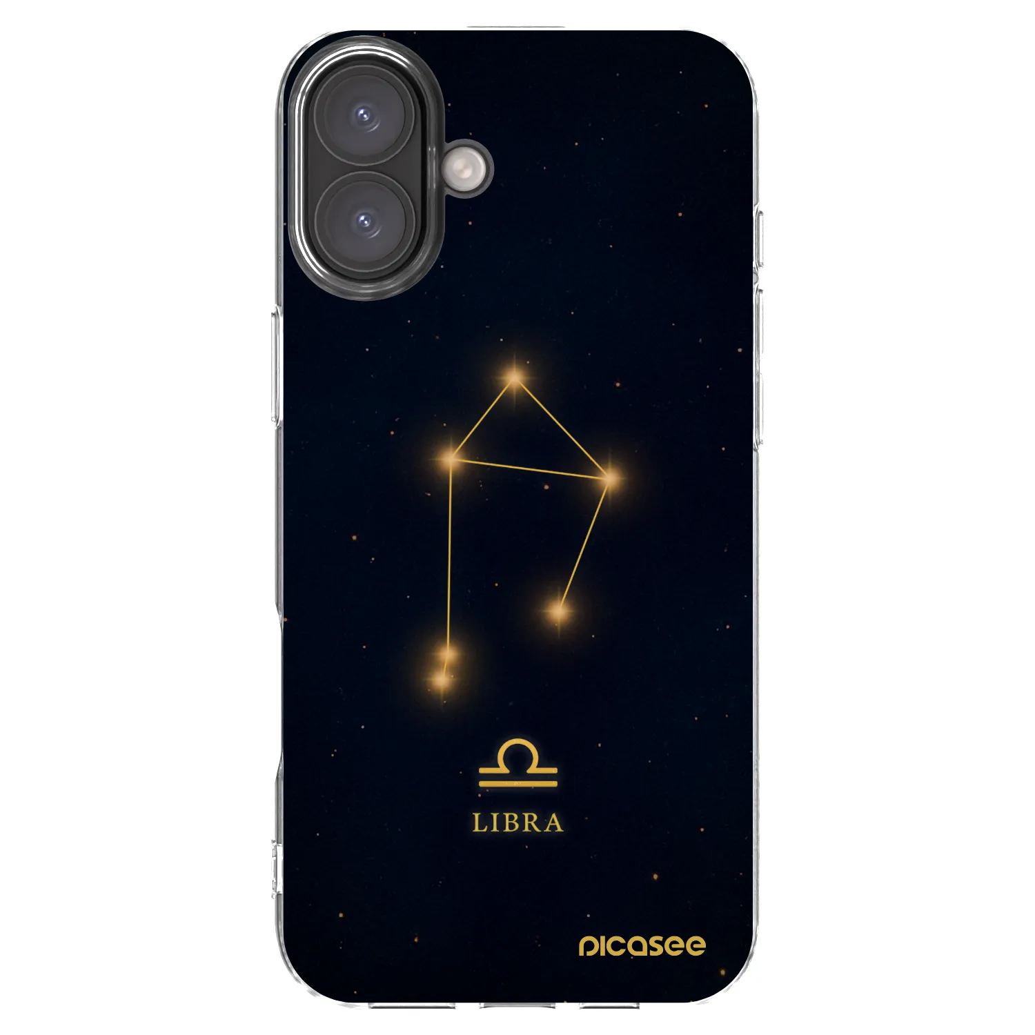 Picasee silikónový prehľadný obal pre Apple iPhone 16 Plus - LIBRA