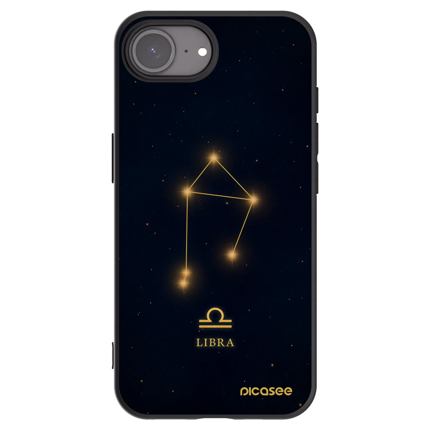 Picasee silikónový čierny obal pre Apple iPhone 16e - LIBRA