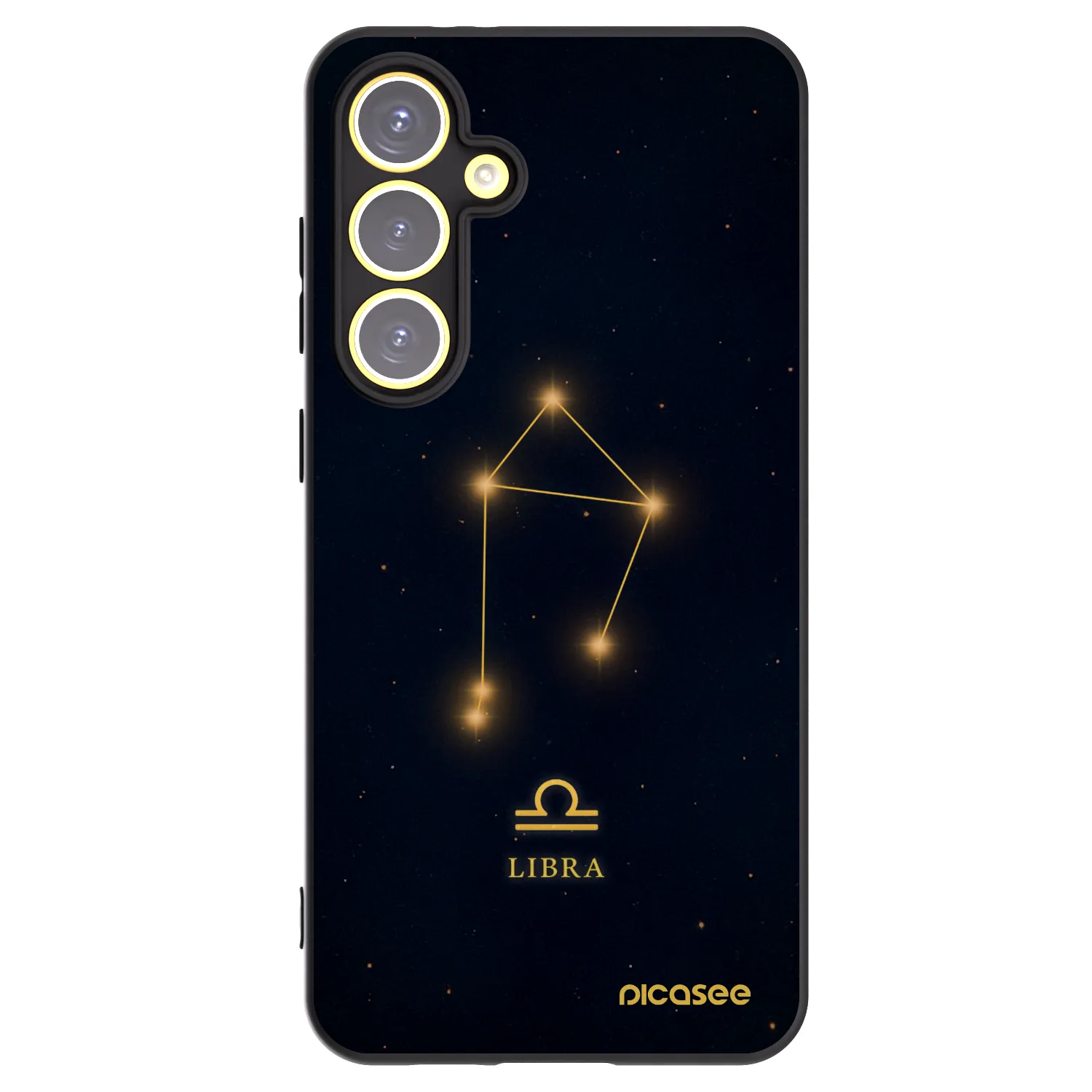 Picasee silikónový čierny obal pre Samsung Galaxy S24 FE S721B - LIBRA