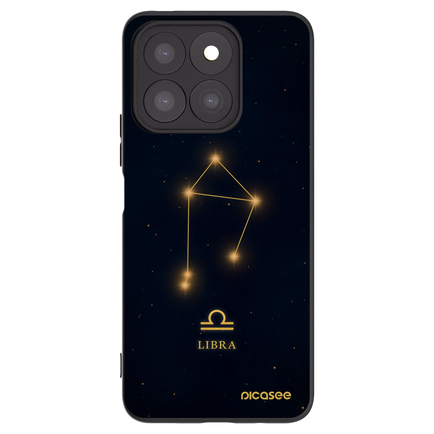 Picasee silikónový čierny obal pre Honor X8c - LIBRA