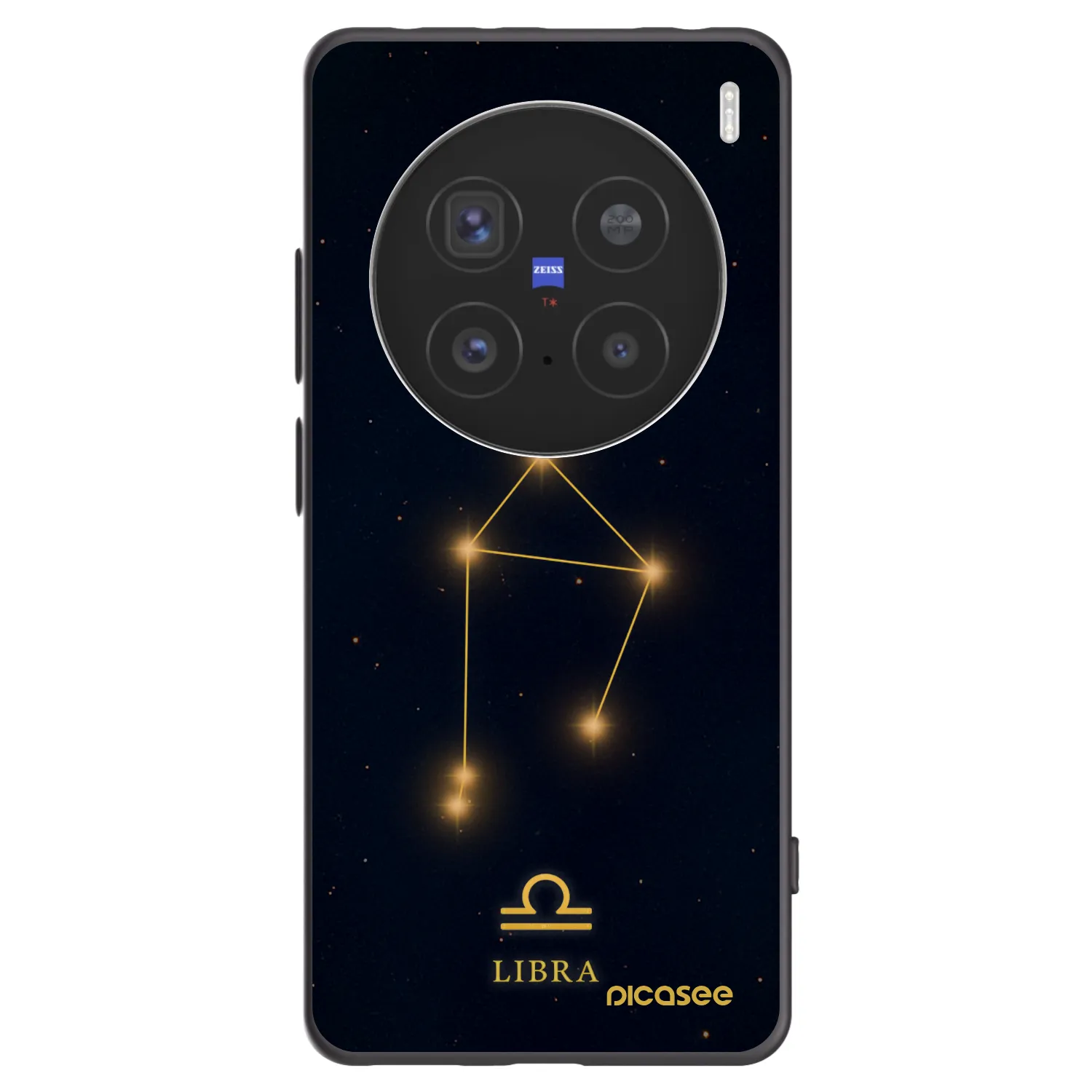 Picasee silikónový čierny obal pre Vivo X200 Pro - LIBRA