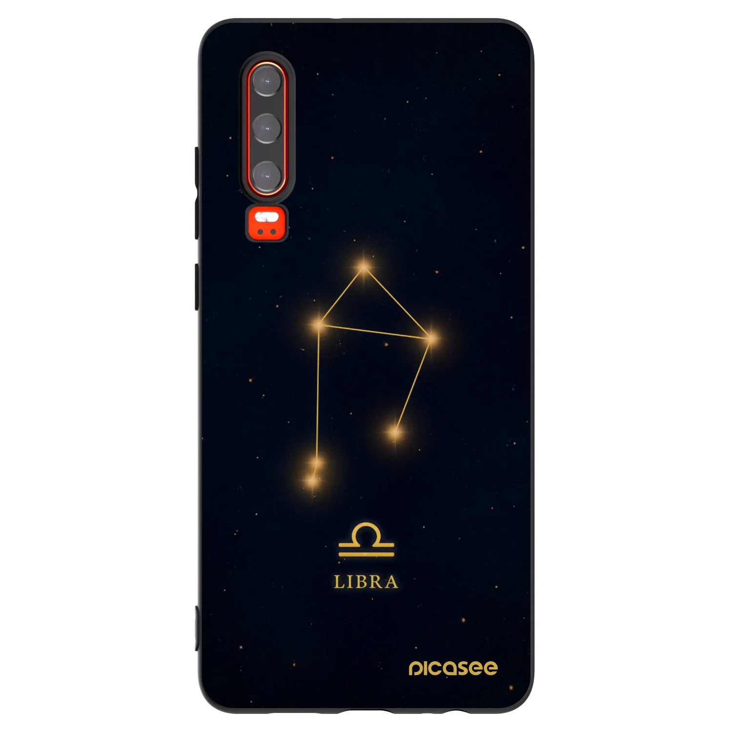 Picasee silikónový čierny obal pre Huawei P30 - LIBRA