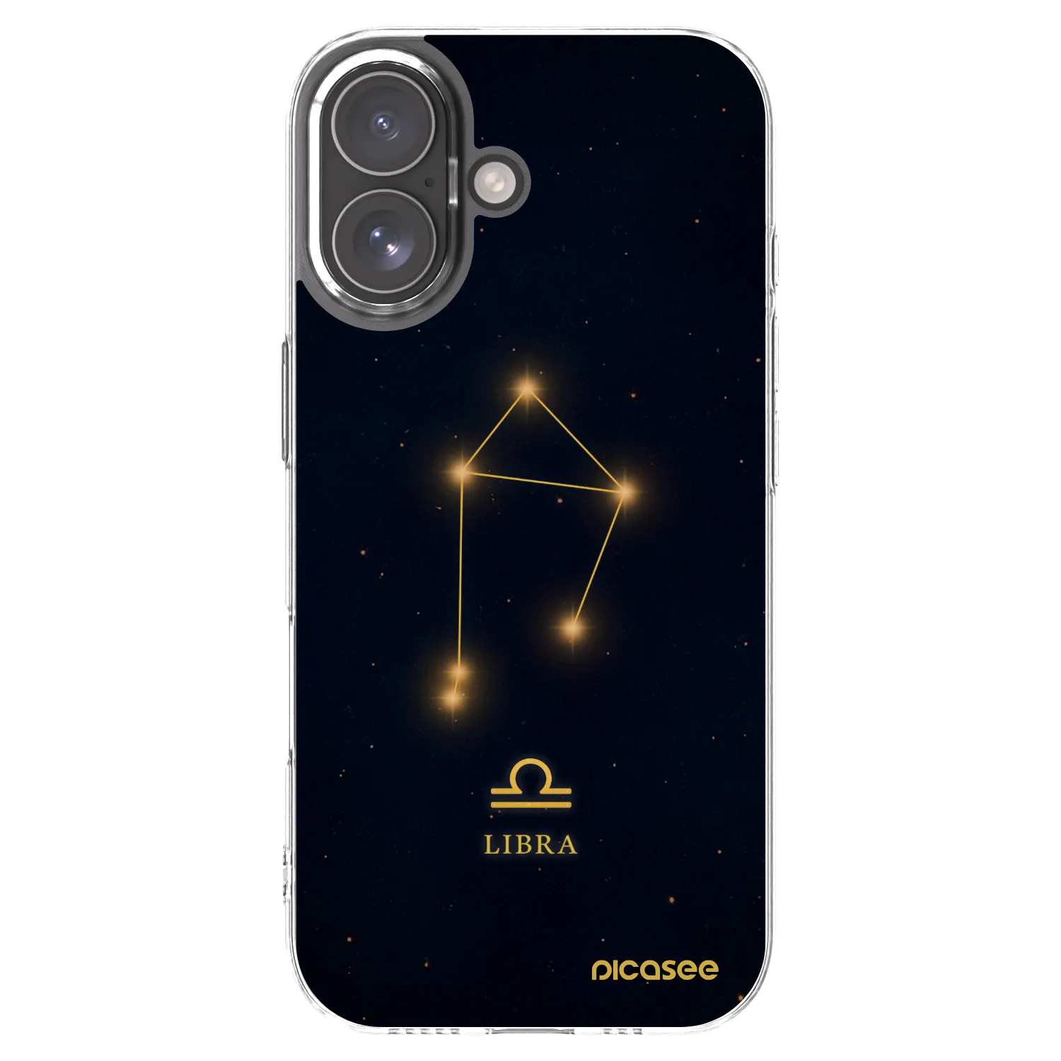 Picasee silikónový prehľadný obal pre Apple iPhone 17 - LIBRA