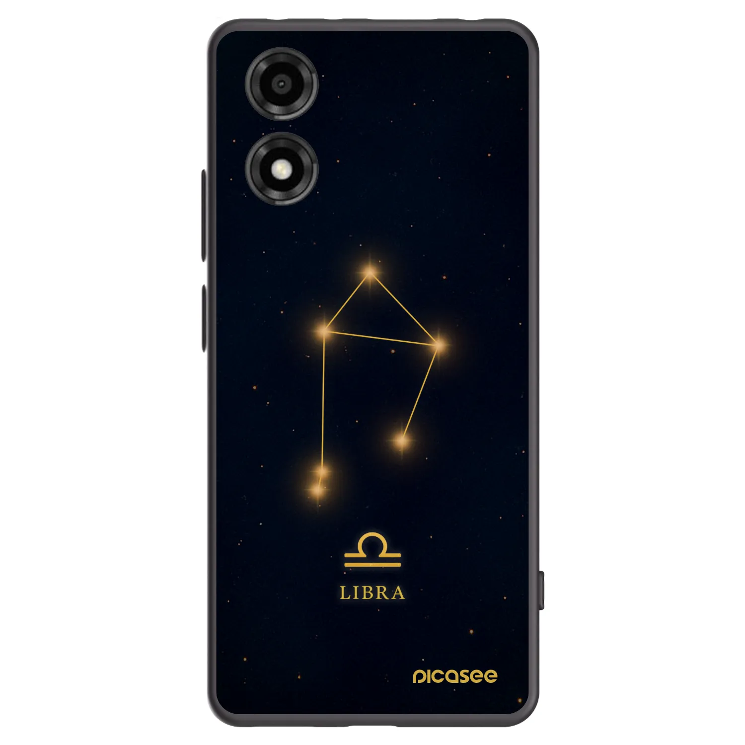 Picasee silikónový čierny obal pre Motorola Moto E14 - LIBRA