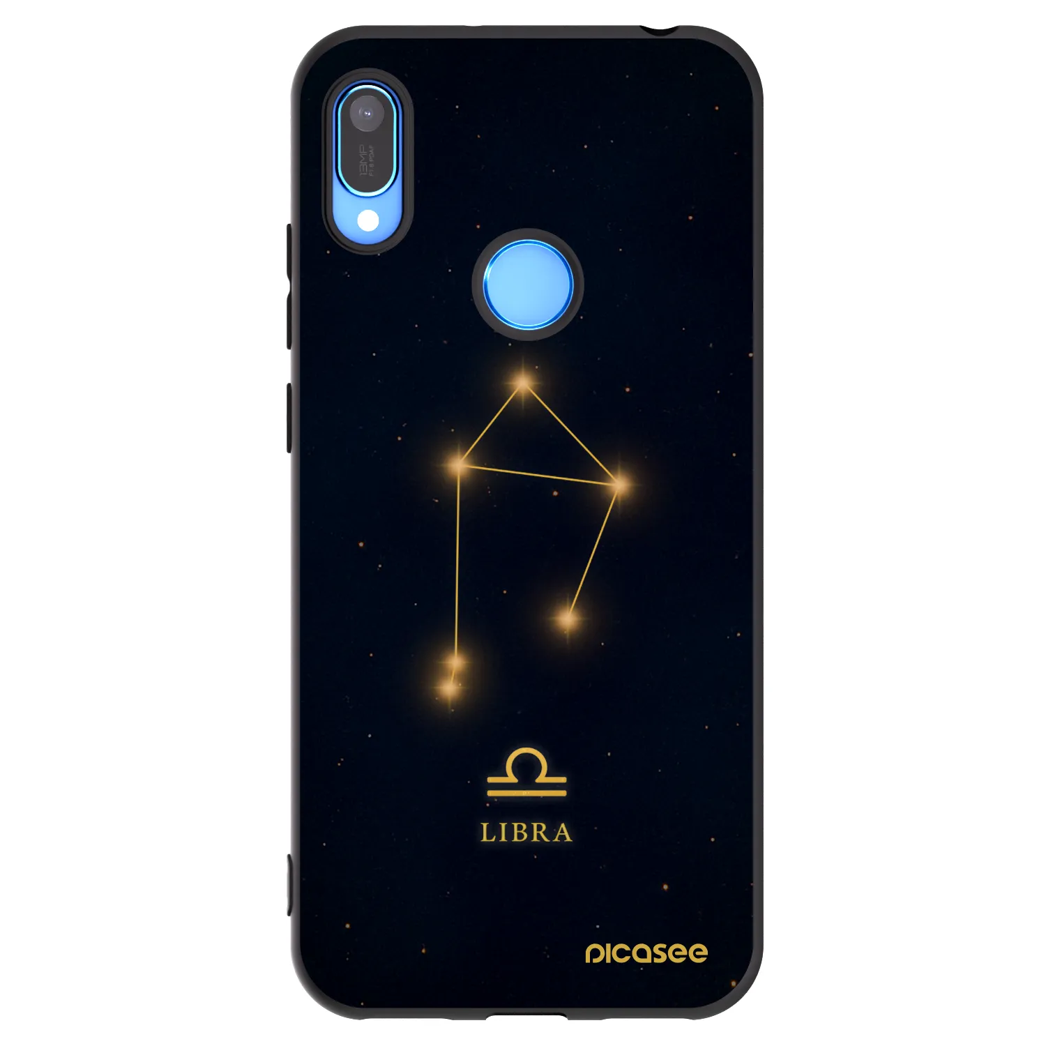 Picasee silikónový čierny obal pre Huawei Y6 2019 - LIBRA