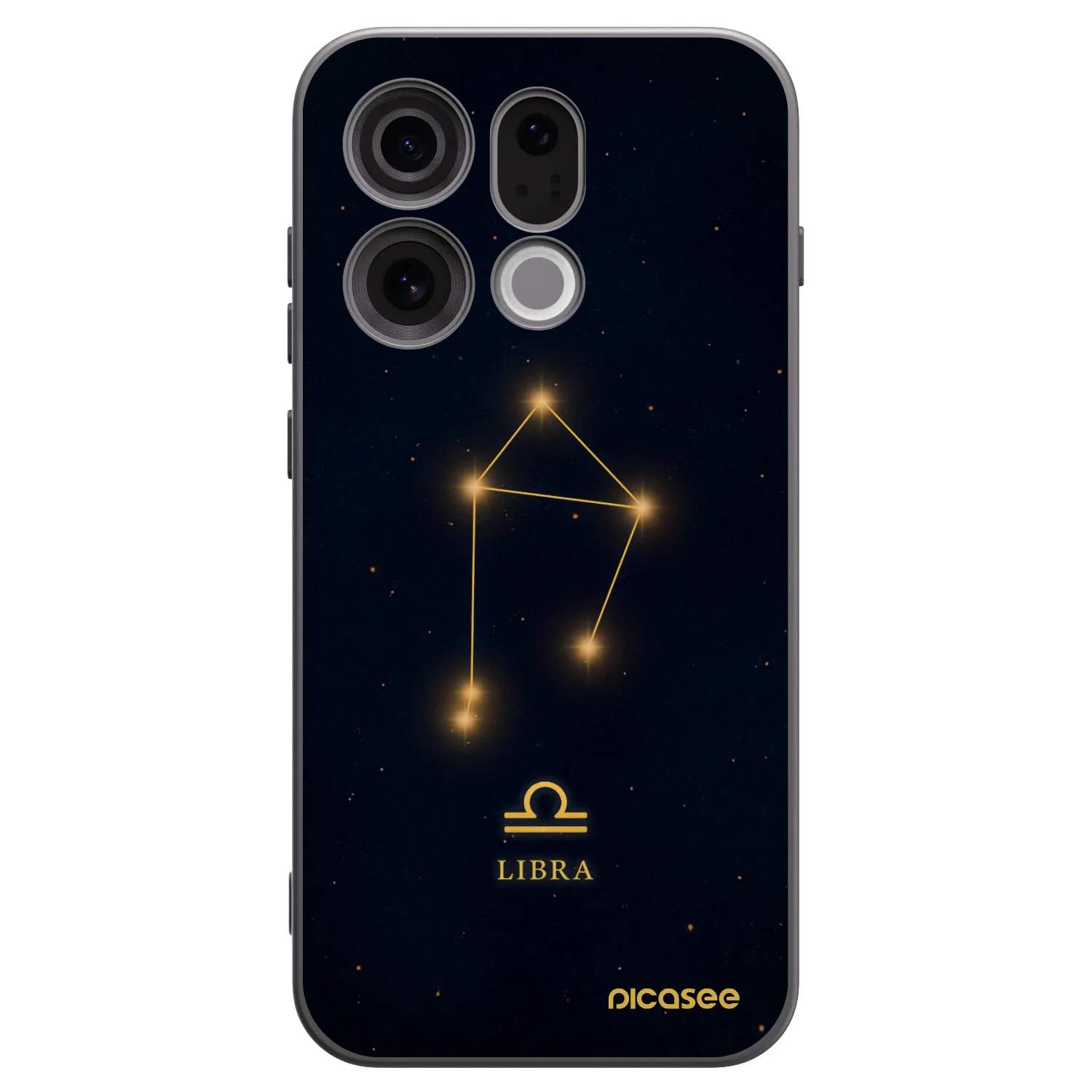 Picasee silikónový čierny obal pre OPPO Find X9 - LIBRA