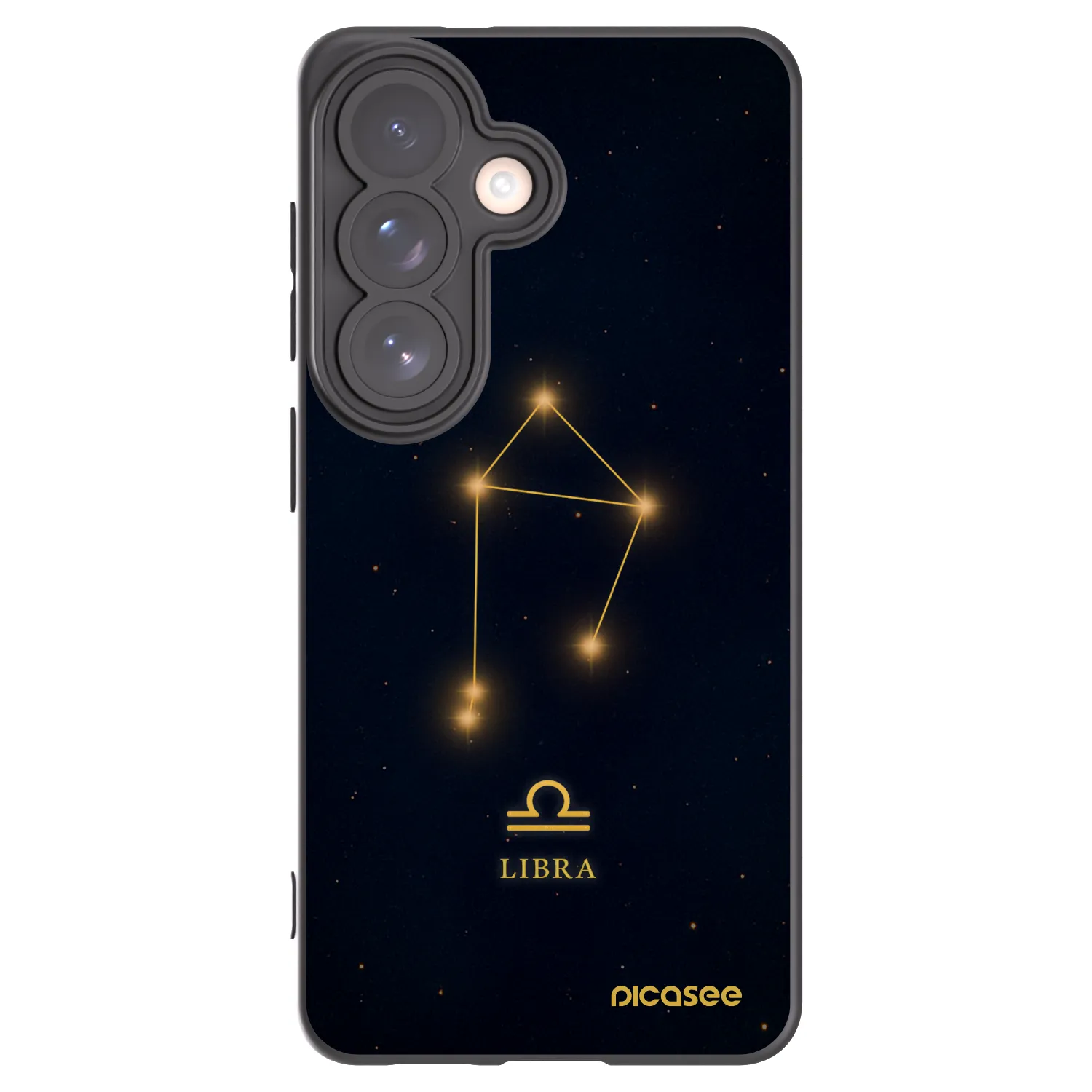 Picasee silikónový čierny obal pre Samsung Galaxy S26 - LIBRA